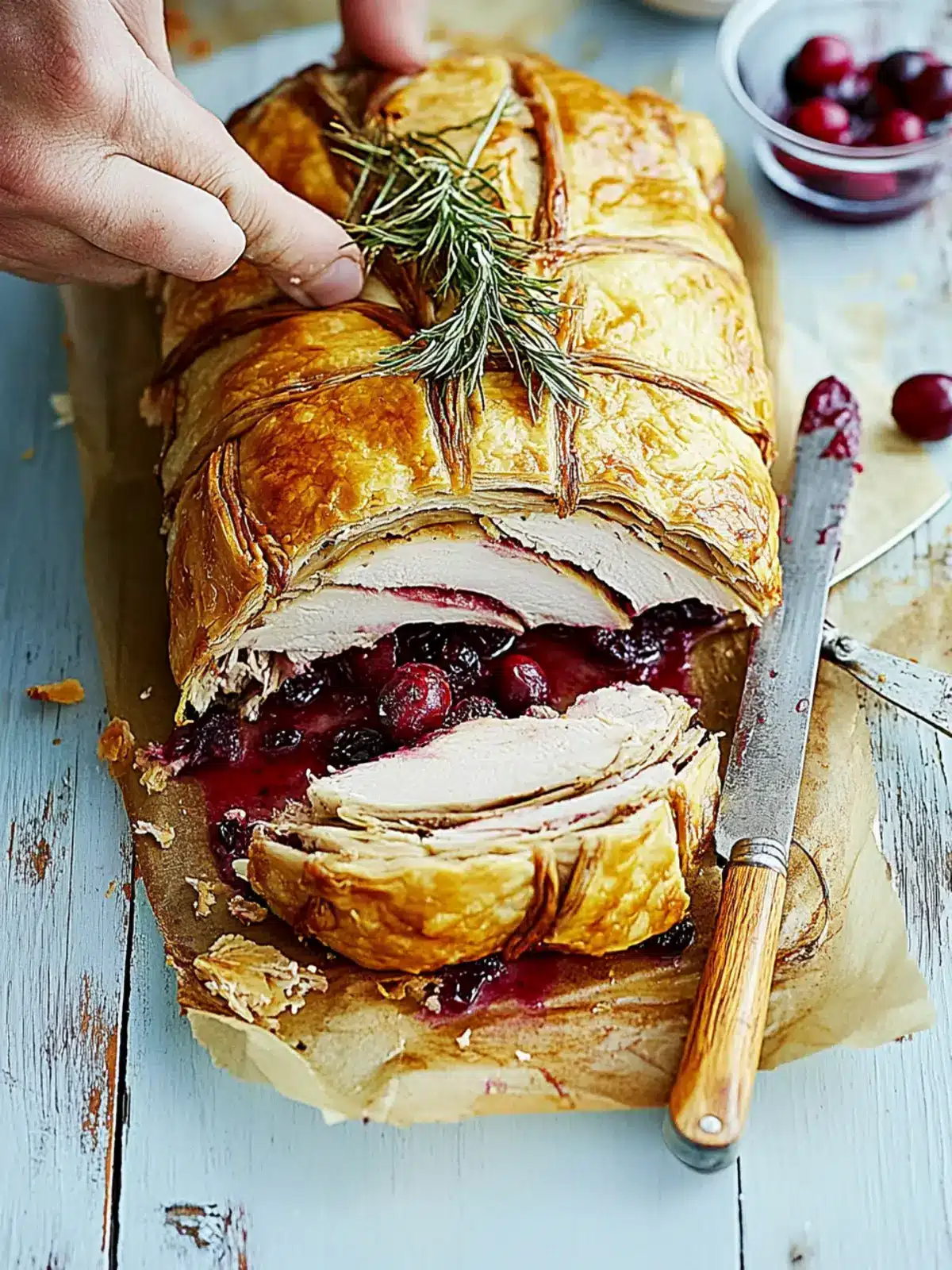 Savory Turkey & Cranberry Wellington for Cozy Gatherings 3 Turkey & cranberry Wellington