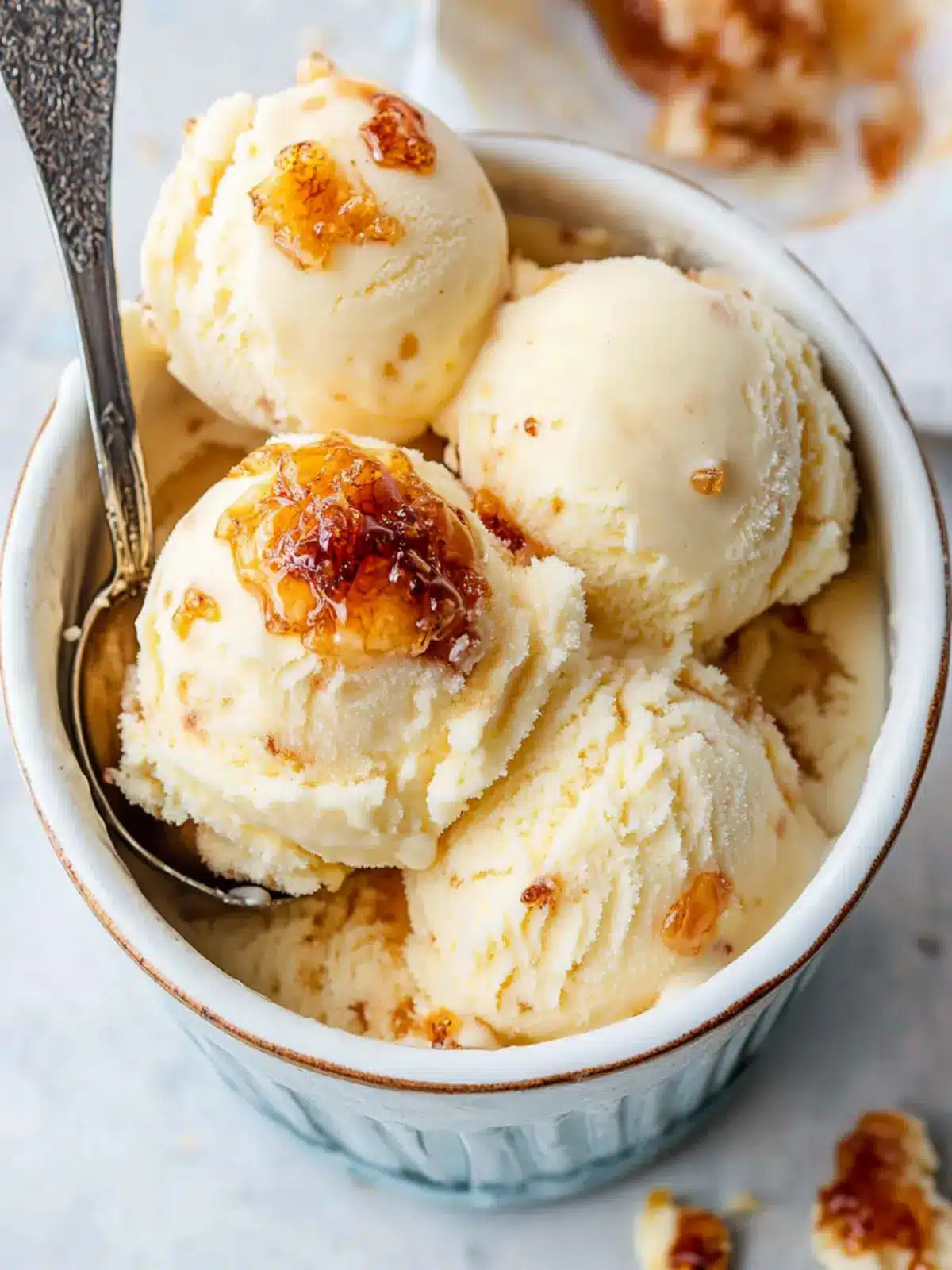 Indulge in Irresistible Homemade Crème Brûlée Ice Cream 4 Homemade Crème Brûlée Ice Cream