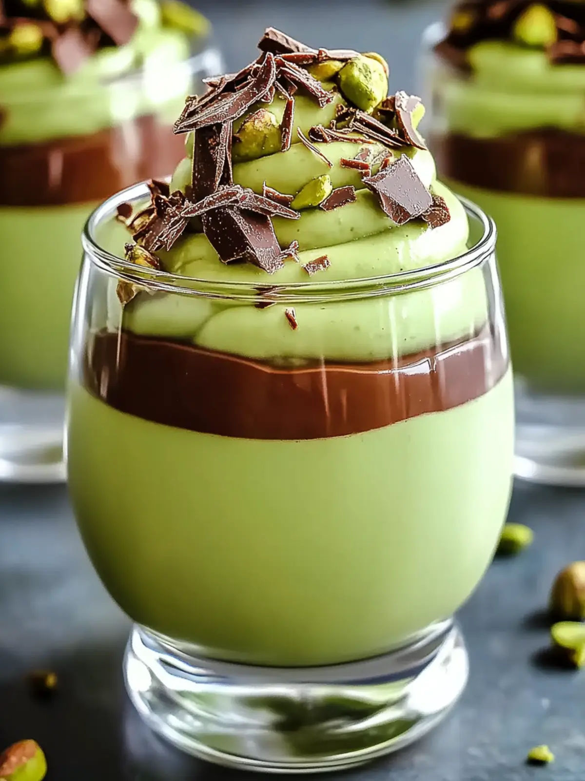 Pistachio Mousse with Chocolate Ganache Blissful Indulgence 3 Pistachio Mousse with Chocolate Ganache