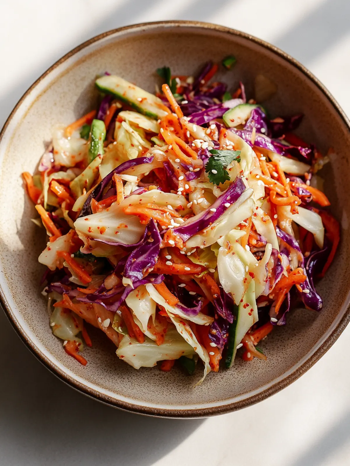Spicy Korean Cabbage Slaw: Quick, Bold Flavor in 15 Minutes 3 Spicy Korean Cabbage Slaw