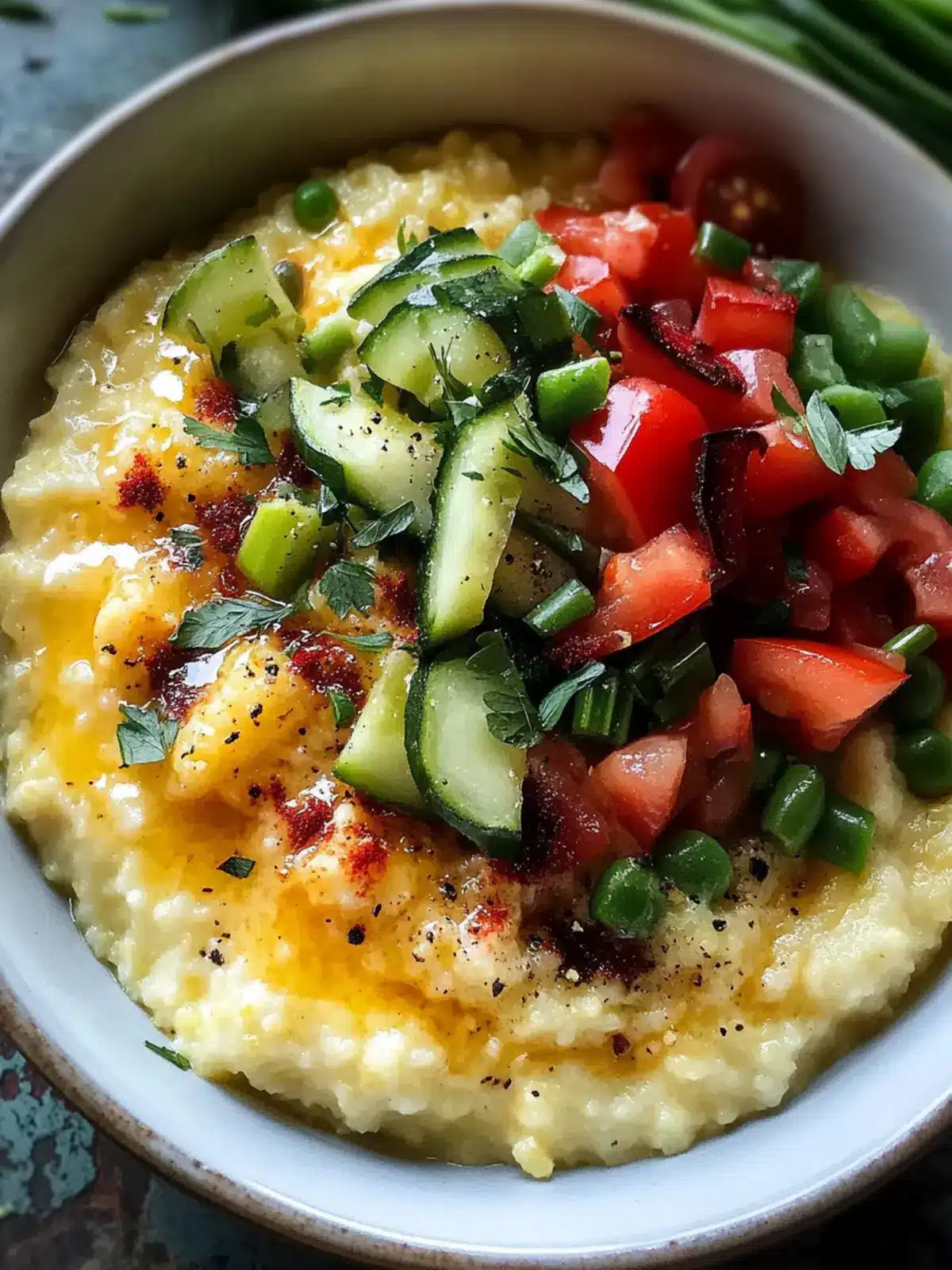 Savory Quick Breakfast Grits with Veggies for Busy Mornings 3 Quick Breakfast Grits with Veggies