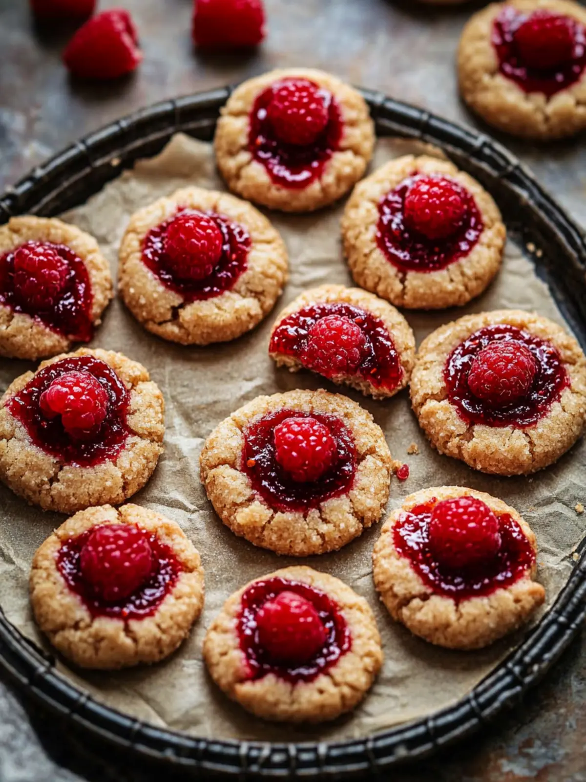 Paleo Raspberry Chia Thumbprint Cookies You'll Crave Daily 4 Paleo Raspberry Chia Thumbprint Cookies