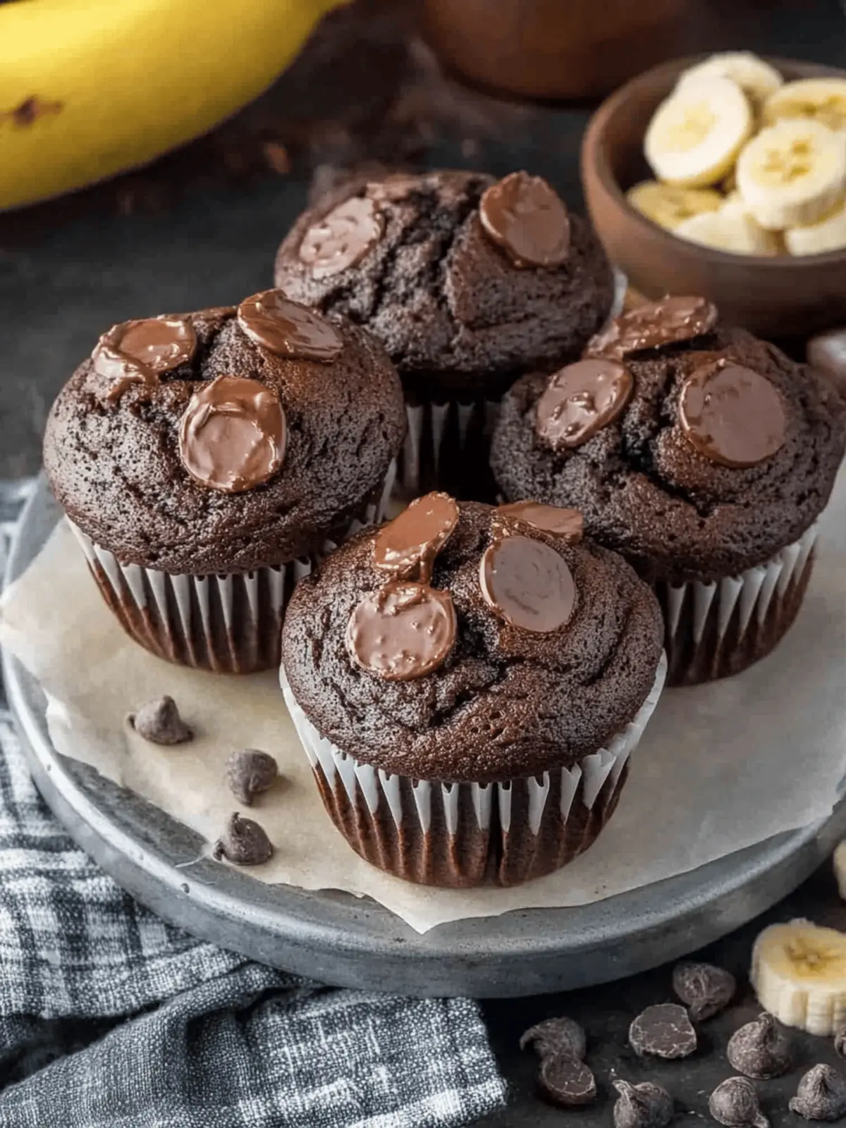 Irresistible Double Chocolate Banana Muffins You ll Love 2 Double Chocolate Banana Muffins