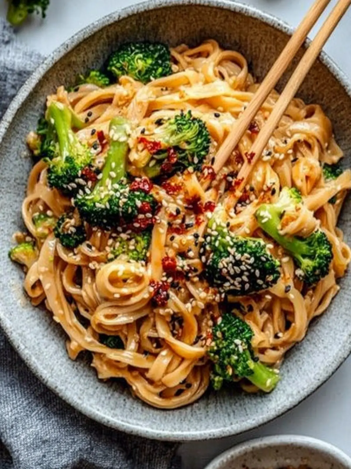 Crispy Broccoli Sweet and Spicy Sesame Tahini Noodles Delight 2 Crispy Broccoli Sweet and Spicy Sesame Tahini Noodles