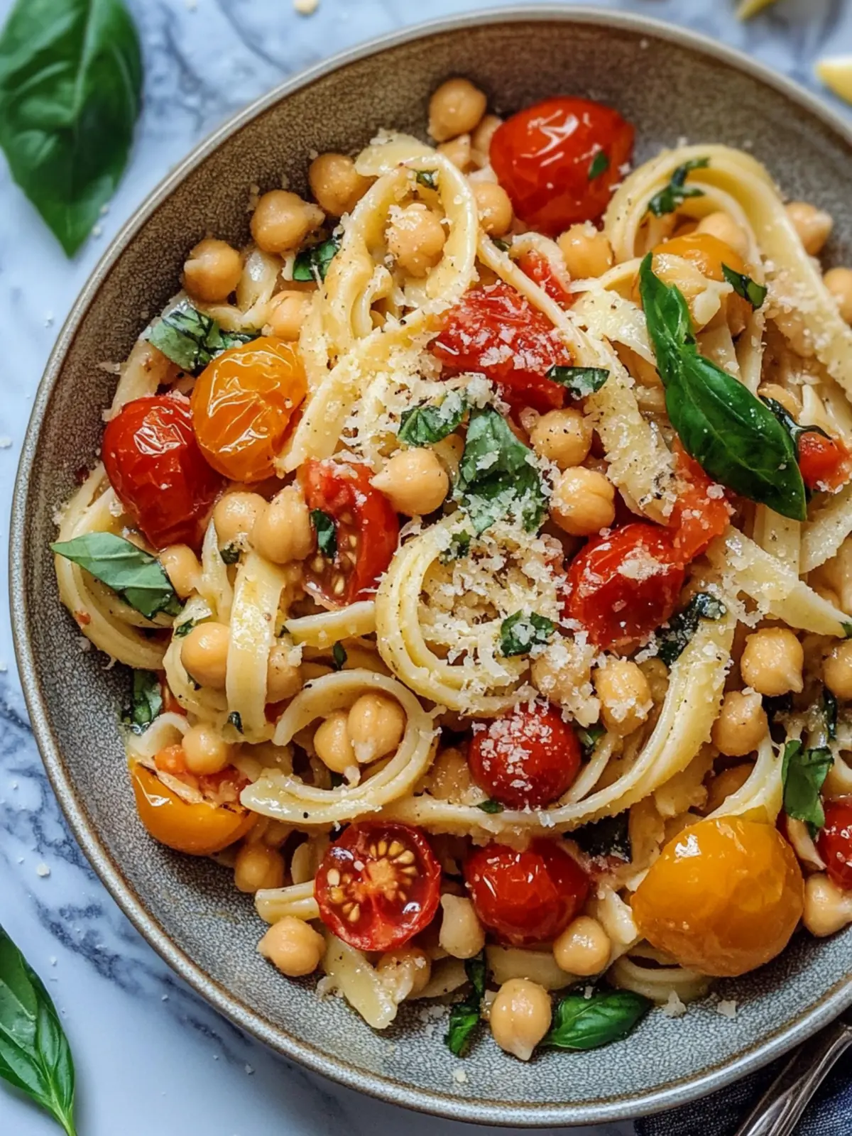 Lemony Chickpea Roasted Tomatoes Pasta: Flavorful Comfort Awaits 2 Lemony Chickpea Roasted Tomatoes Pasta