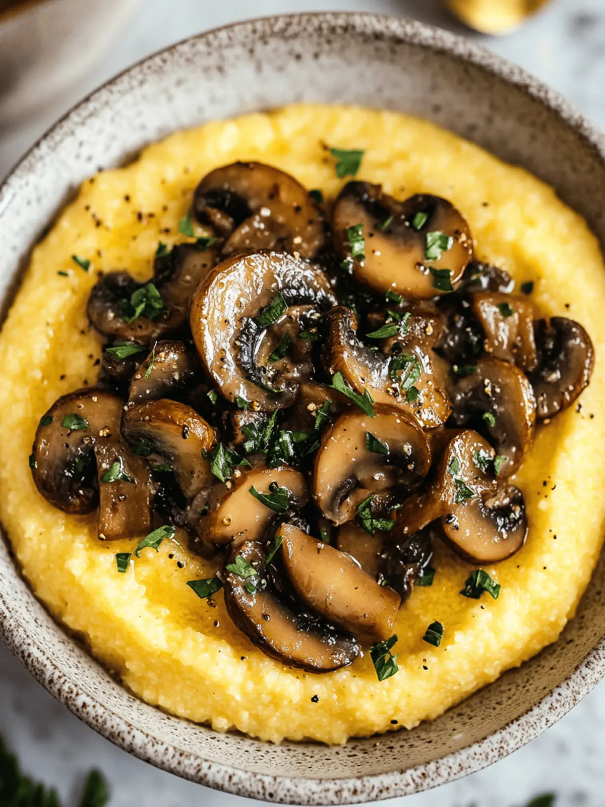 Creamy Polenta with Mushrooms: Comfort Food Made Easy 2 Creamy Polenta with Mushrooms
