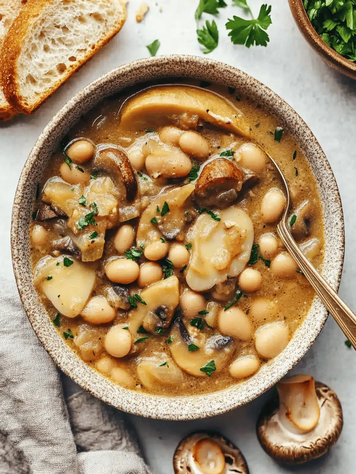Cozy White Bean Mushroom Stew to Warm Your Soul 2 Cozy White Bean Mushroom Stew