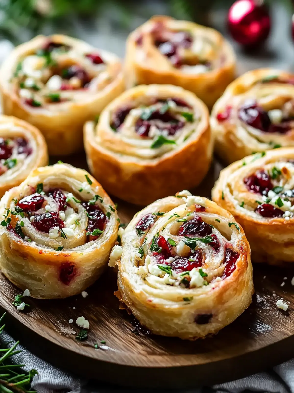 Easy Christmas Cranberry Feta Pinwheels That Wow at Parties 4 Easy Christmas Cranberry Feta Pinwheels Party Appetizer