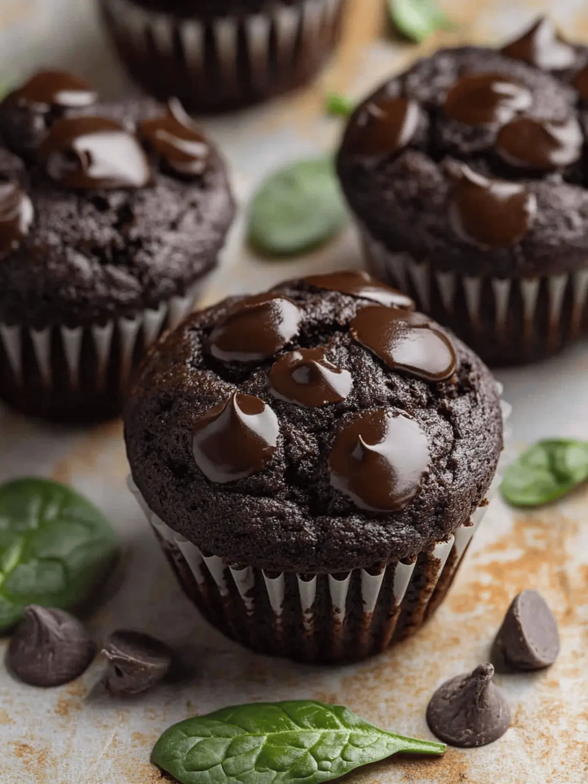 Delicious Chocolate Spinach Muffins You ll Crave Daily 3 Chocolate Spinach Muffins