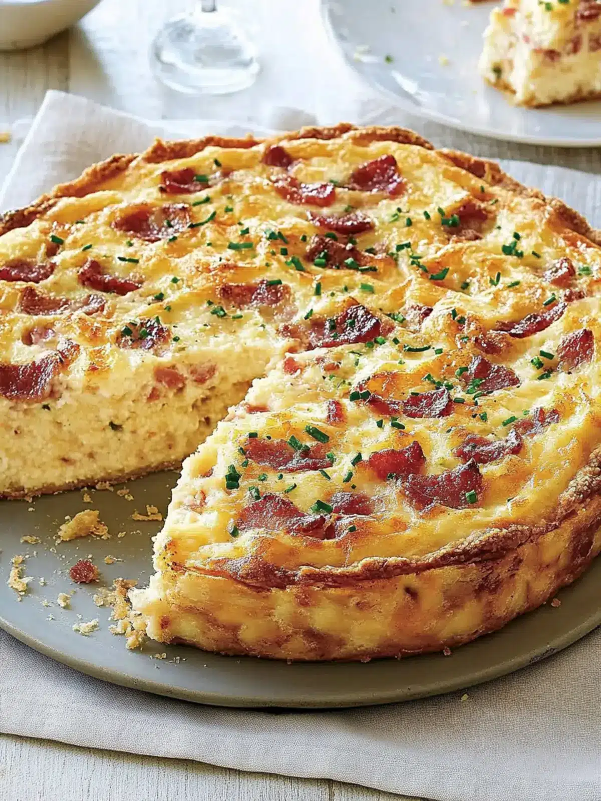 Bacon-and-Cheddar Grits Quiche: Comfort Food at Its Best 3 Bacon-and-Cheddar Grits Quiche