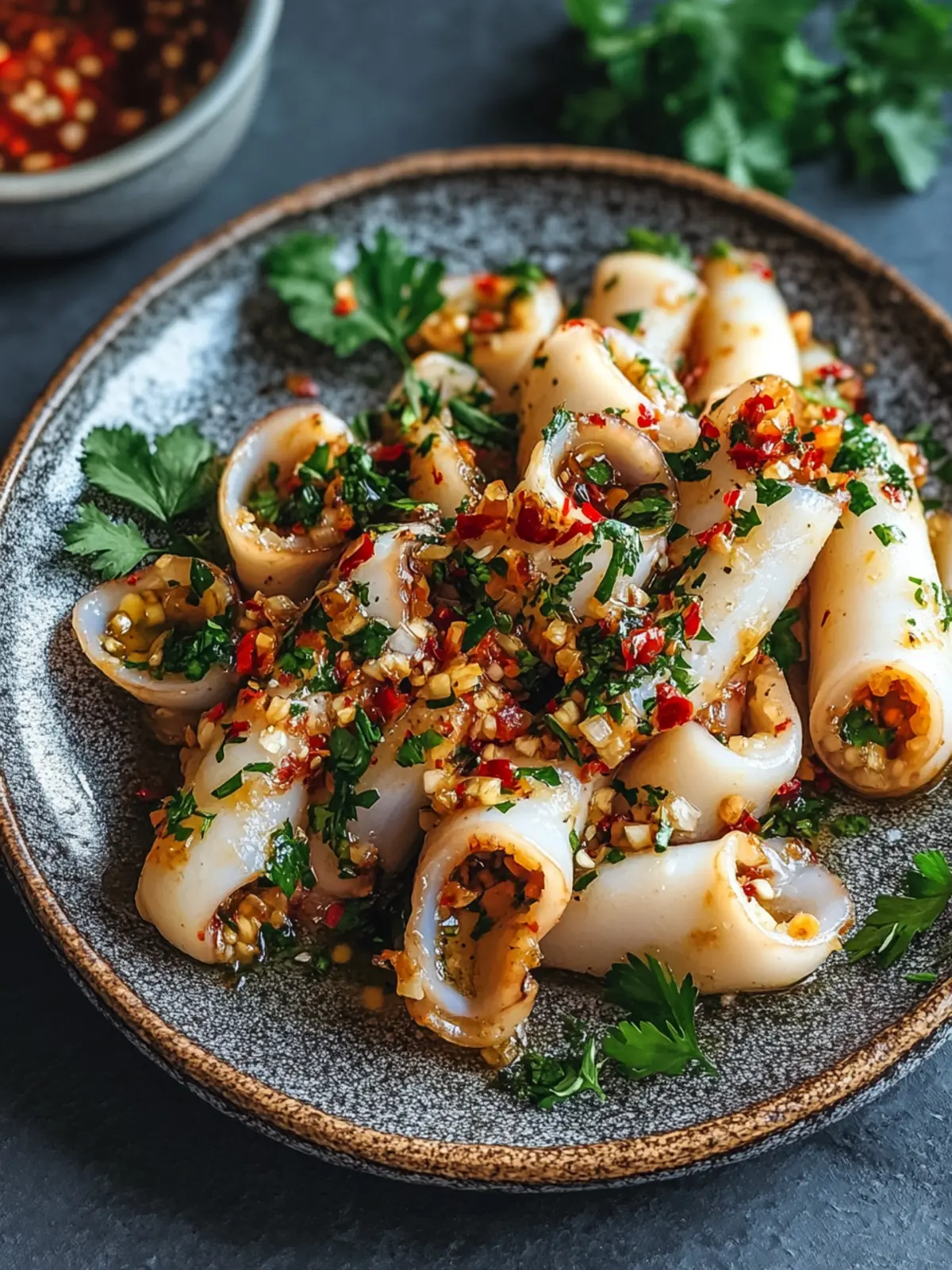 Grilled Garlic Chili Squid: Quick Mediterranean Bliss at Home 4 Grilled Garlic Chili Squid