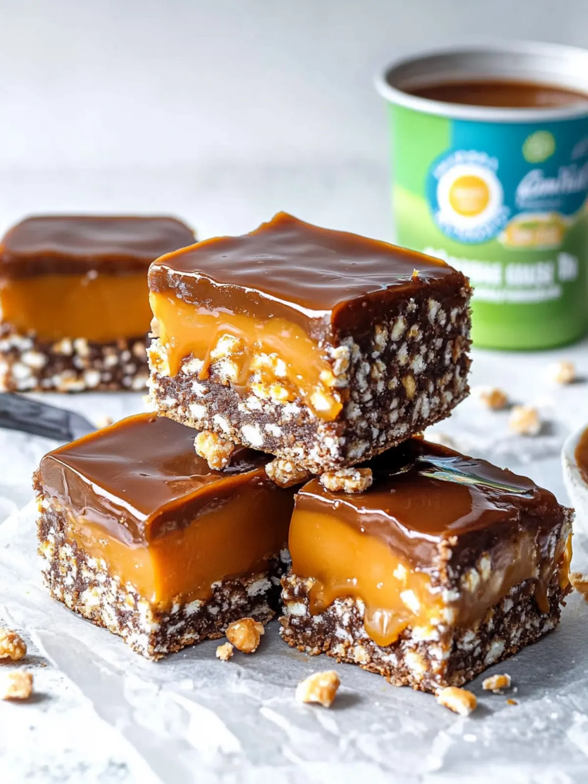 Delicious Vegan Caramel Crunch Bars You ll Crave Daily 3 Vegan Caramel Crunch Bars