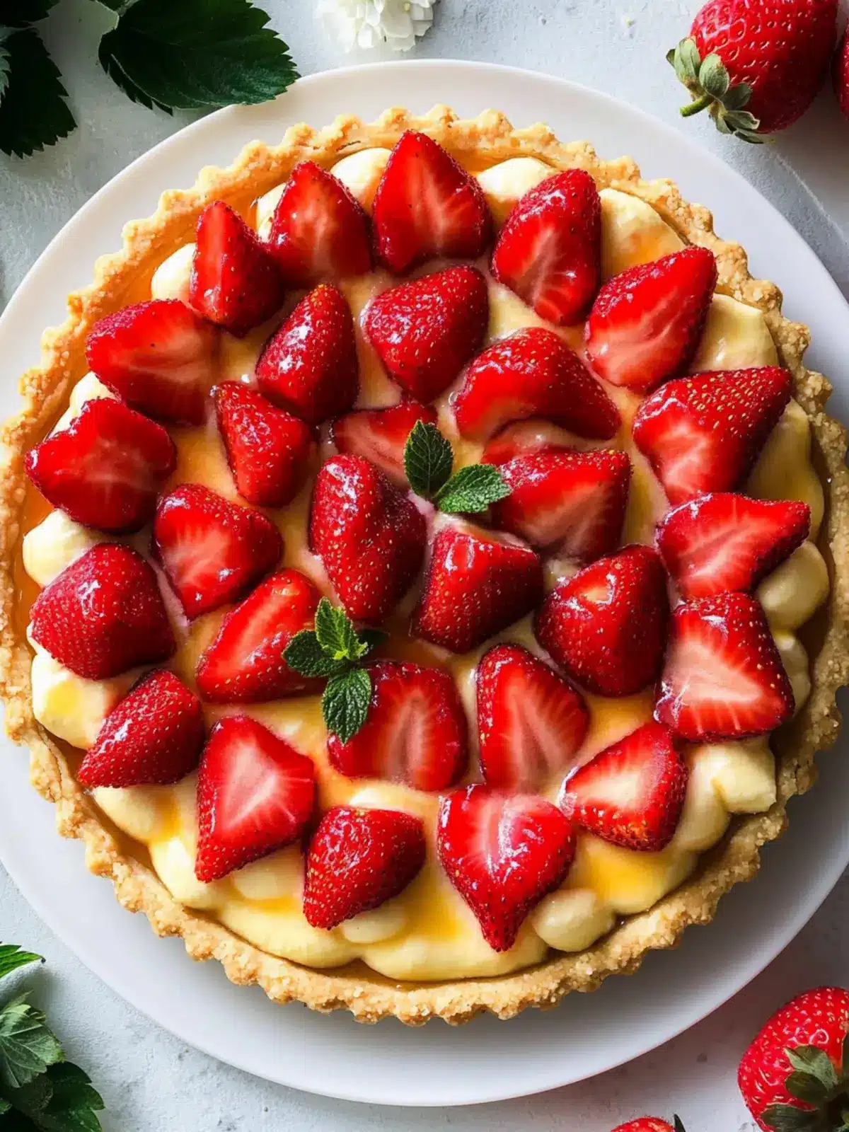 Decadent Easy Classic Strawberry Tart with Creamy Custard Delight 3 Easy Classic Strawberry Tart