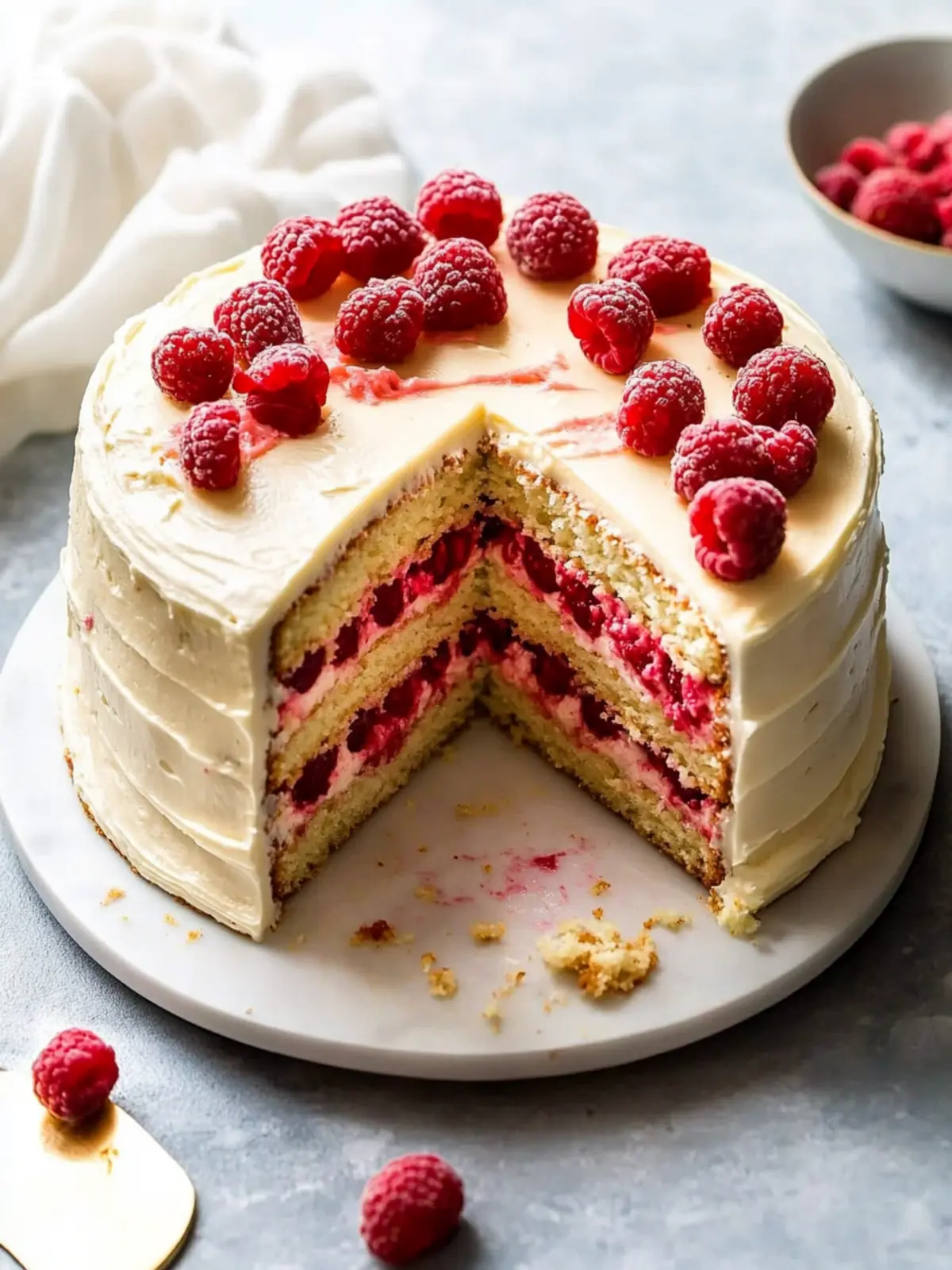 Decadent White Chocolate Raspberry Cake Everyone Will Love 3 White Chocolate Raspberry Cake