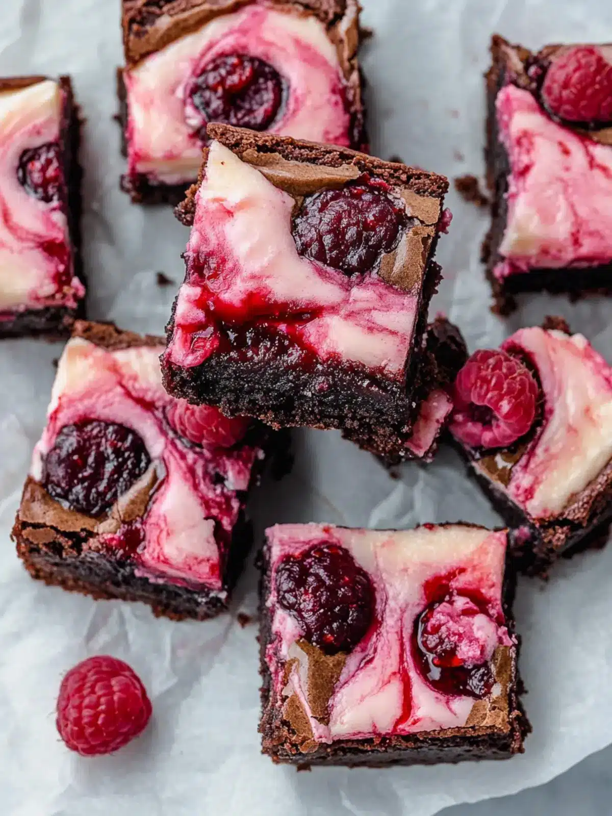 Indulge in Decadent Raspberry Cheesecake Brownies Bliss 4 Raspberry Cheesecake Brownies