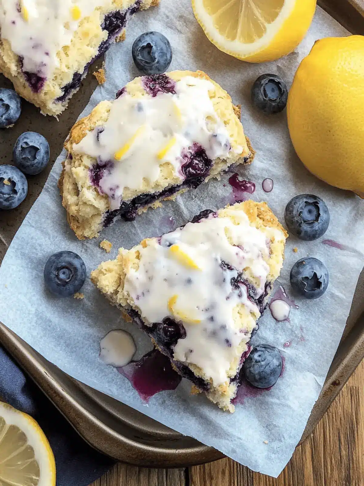 Delicious Lemon Blueberry Scones to Brighten Your Morning 3 Lemon Blueberry Scones