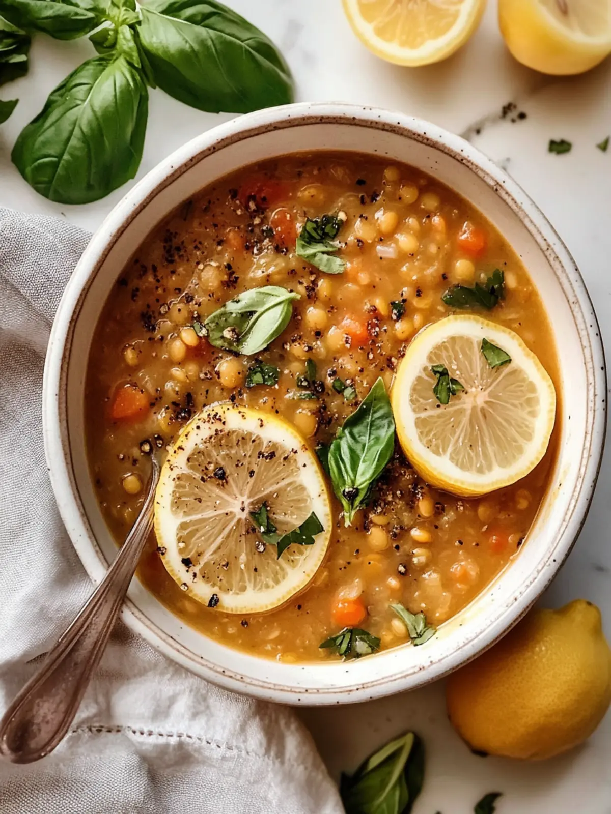Lively Lemony Lentil Soup That Warms Your Soul! 2 Lemony Lentil Soup
