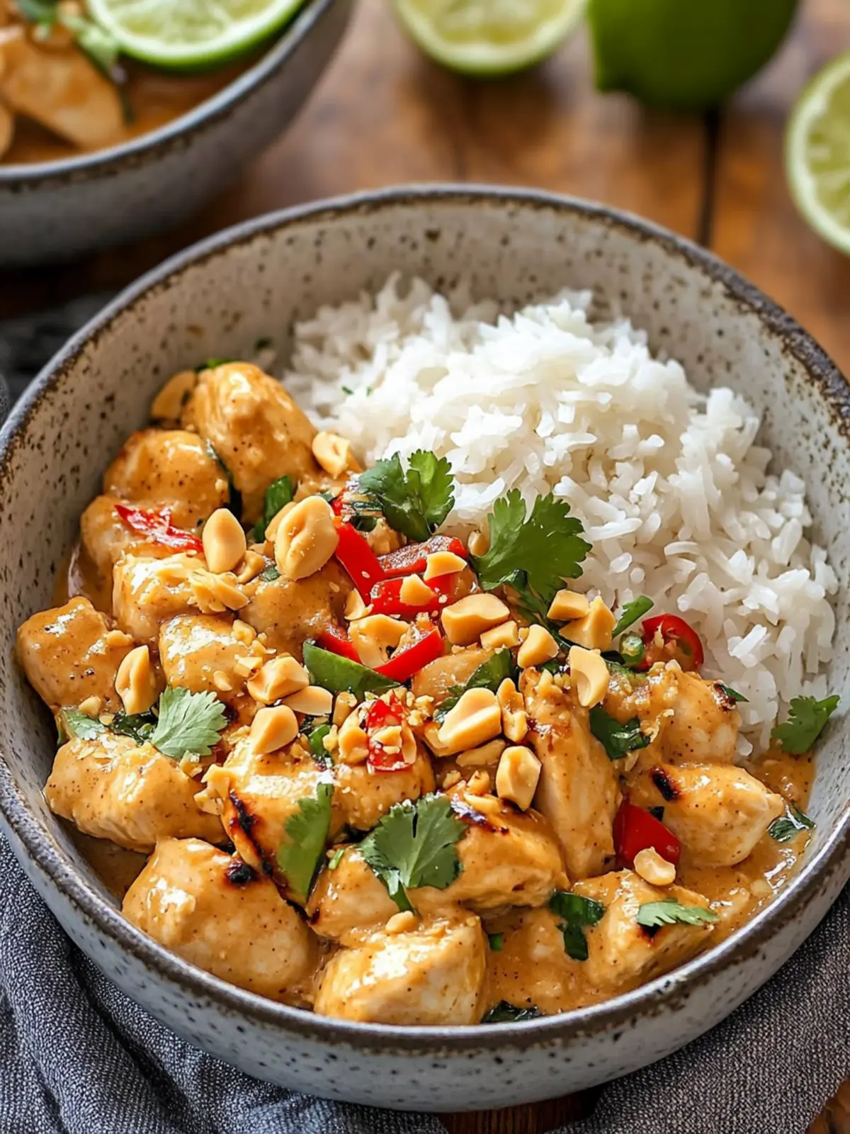 Thai Peanut Chicken Dish That's Better Than Takeout! 2 Thai Peanut Chicken Dish