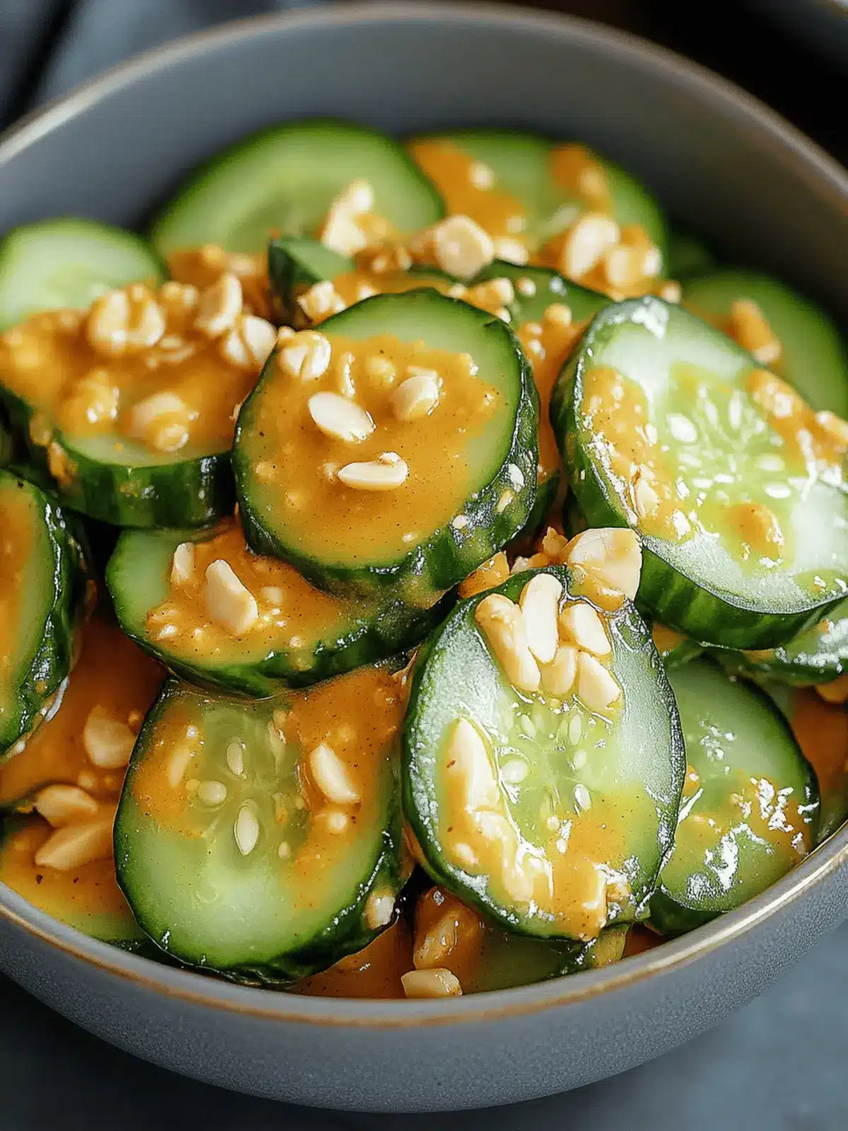 Cucumbers in Spicy Peanut Sauce: A Fresh Crunchy Delight 2 Cucumbers in Spicy Peanut Sauce