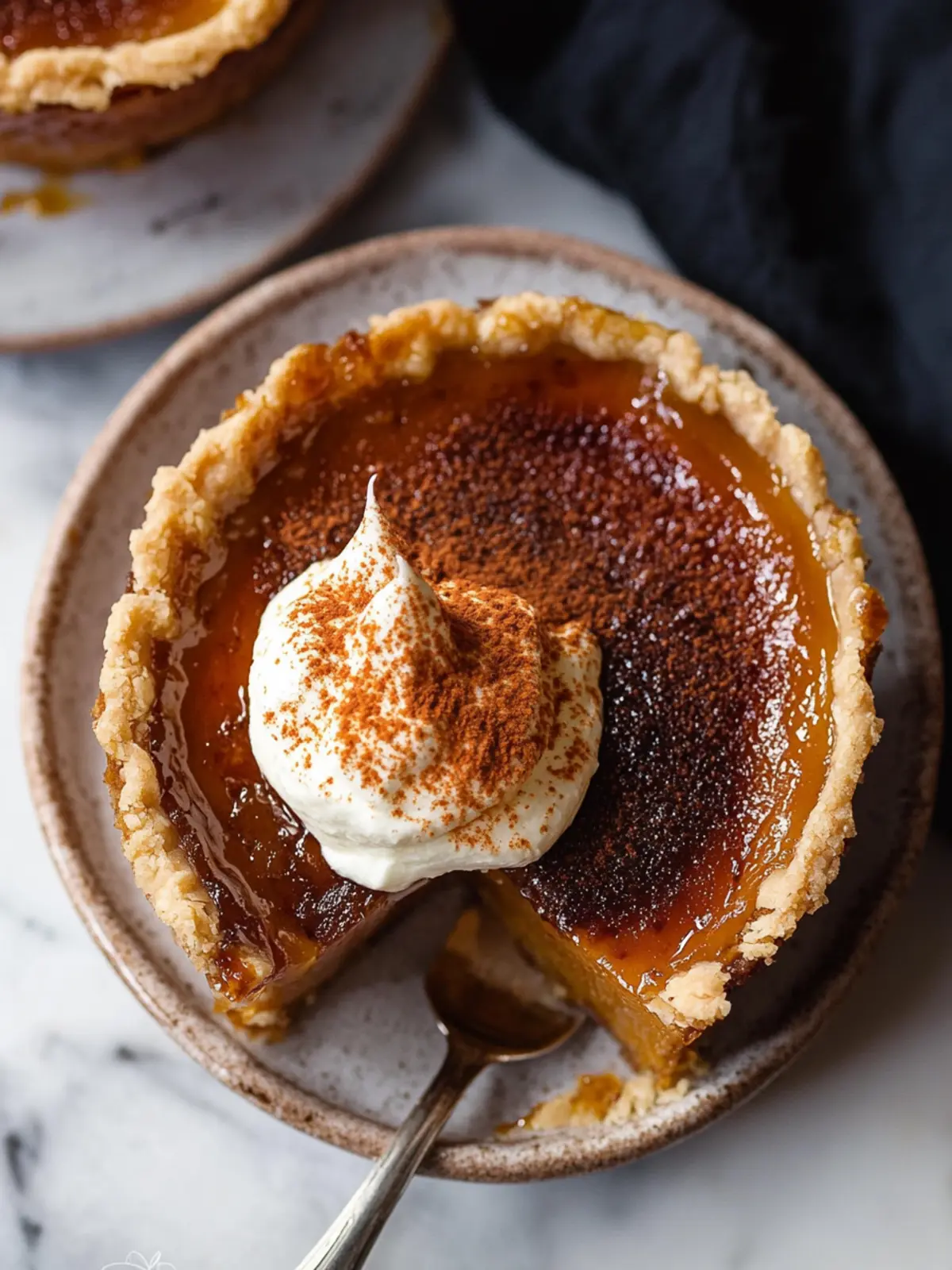 Indulge in Pumpkin Pie Brûlée with Bourbon Vanilla Whipped Cream 4 Pumpkin Pie Brûlée with Bourbon Vanilla Whipped Cream