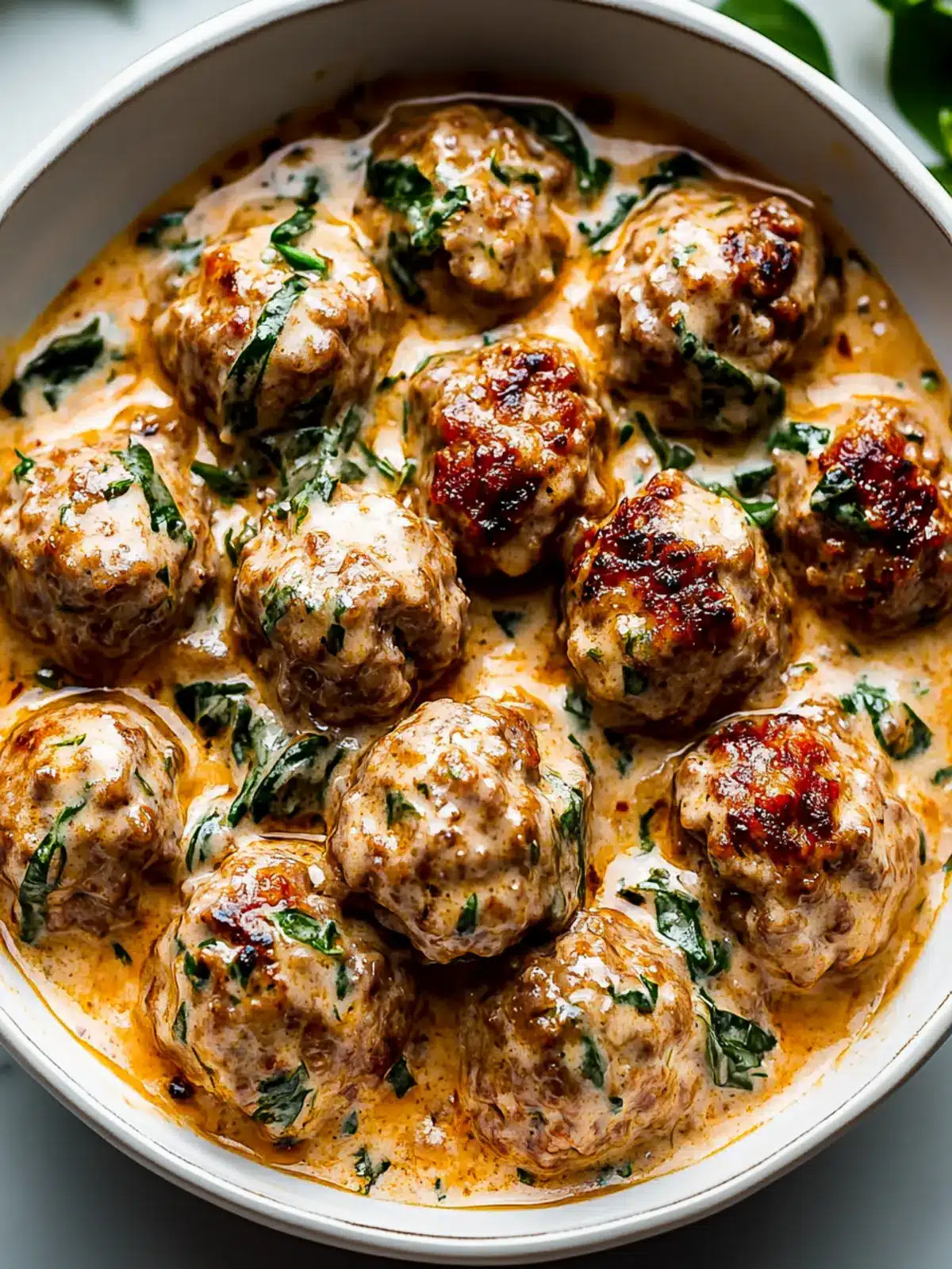 Creamy Tuscan Keto Meatballs That Make Dinner Exciting 2 Creamy Tuscan Keto Meatballs