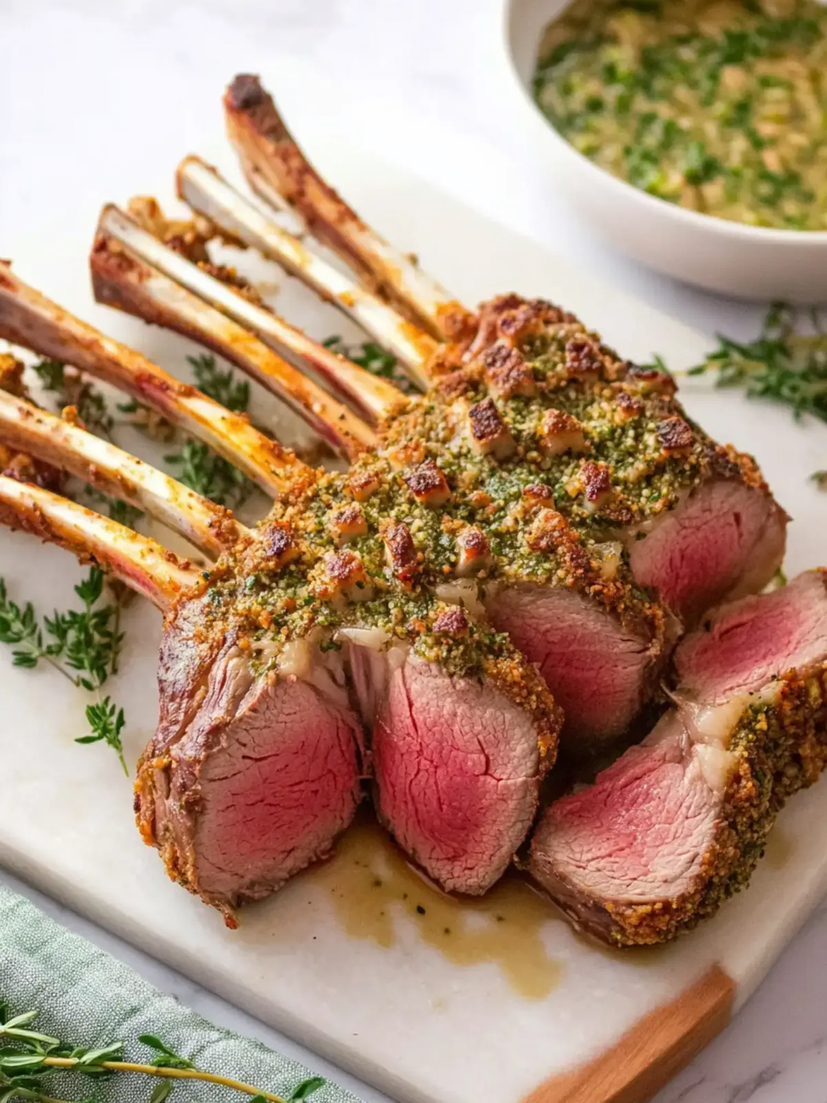 Savory Herb Crusted Rack of Lamb for Your Next Feast 2 Herb Crusted Rack of Lamb