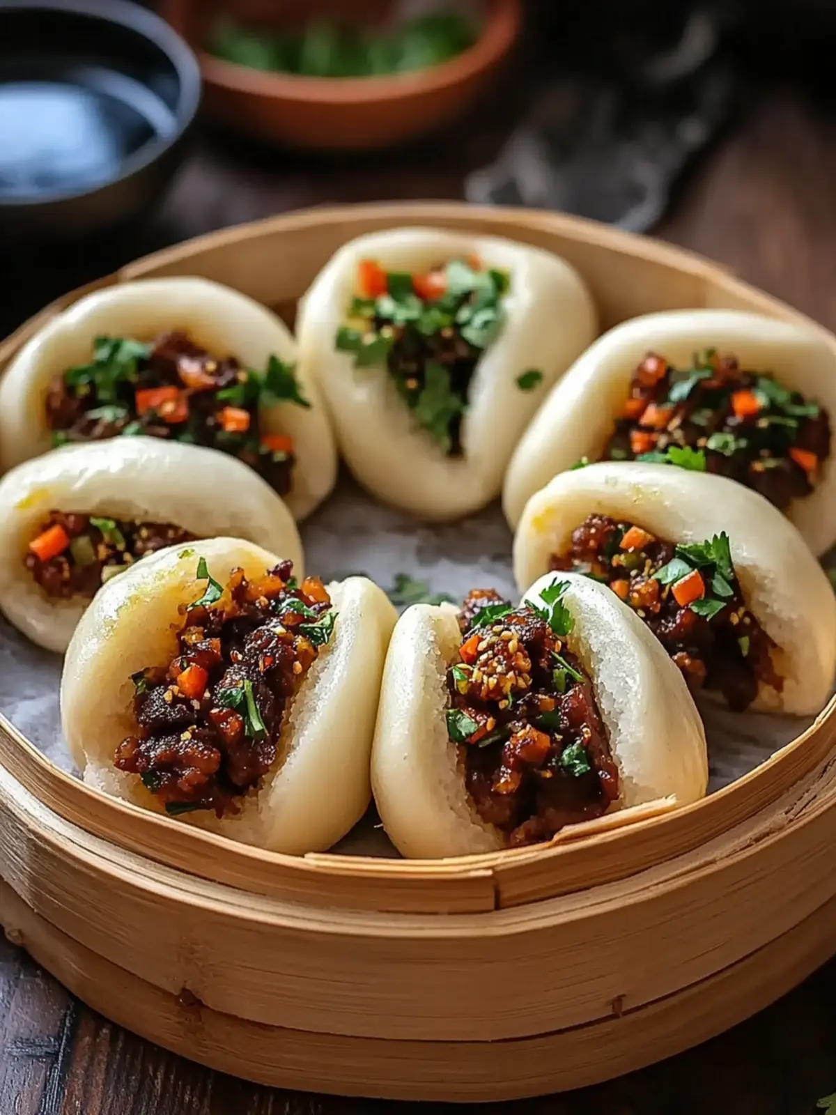 Make Fluffy Chinese Steamed Bao Buns Stuffed with Meat or Veggies! 4 Fluffy Chinese Steamed Bao Buns Stuffed with Meat or Veggies