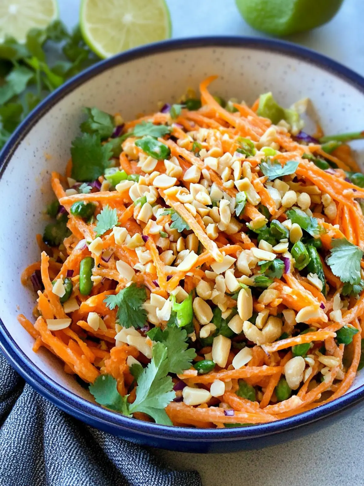 Crunchy Peanut Carrot Salad with Date Peanut Sauce Bliss 4 Crunchy Peanut Carrot Salad with Date Peanut Sauce