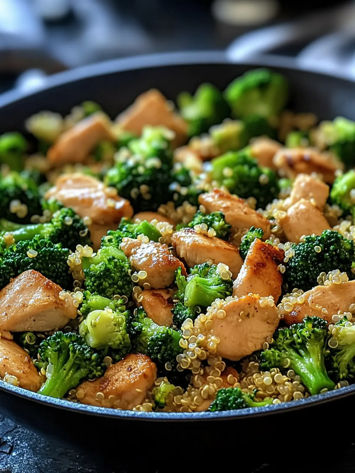 Easy Chicken Broccoli Quinoa Skillet Ready in 30 Minutes 4 Easy Chicken Broccoli Quinoa Skillet