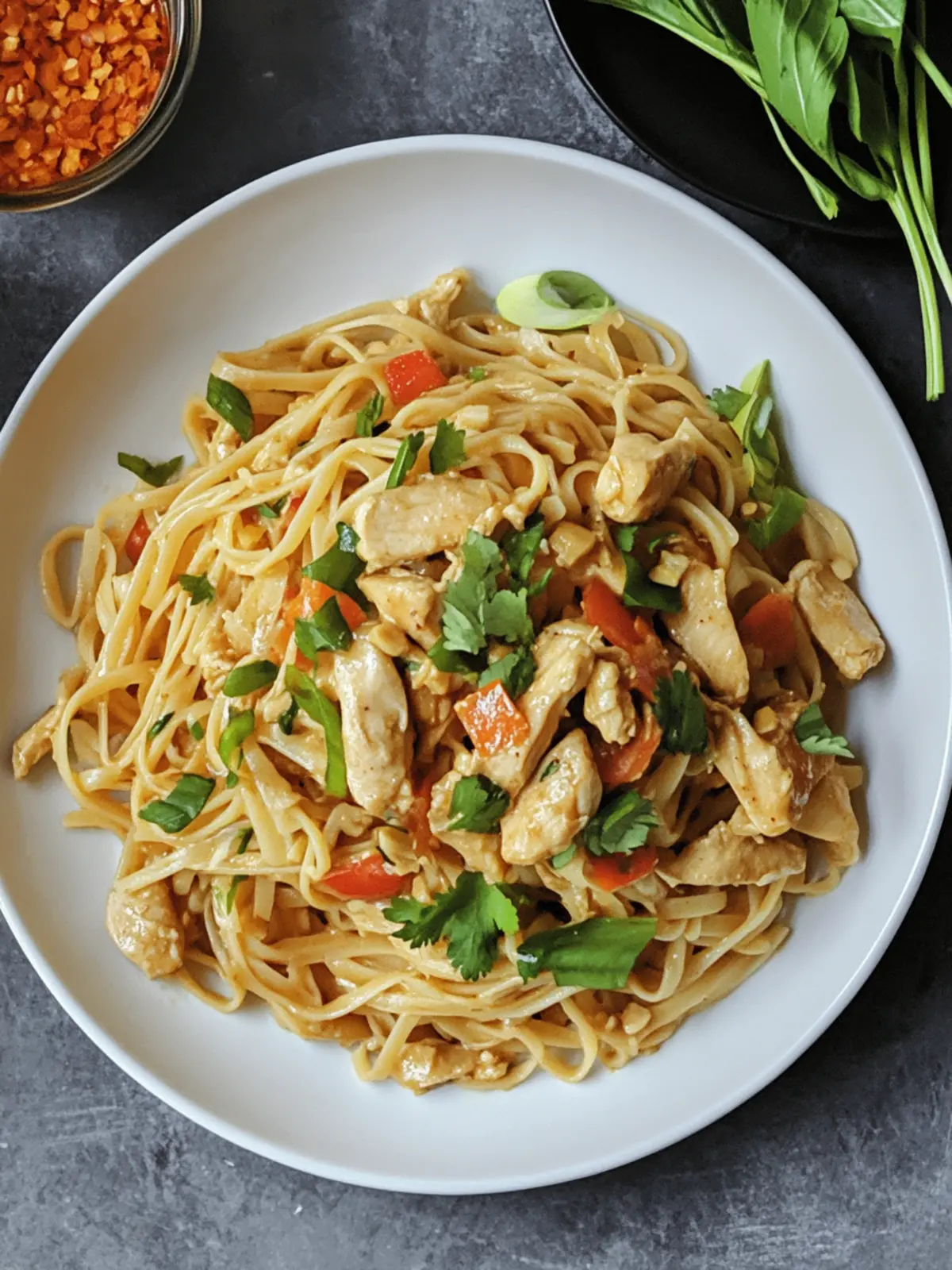 Delicious Thai Peanut Chicken Pasta for a Cozy Night In 4 Thai Peanut Chicken Pasta