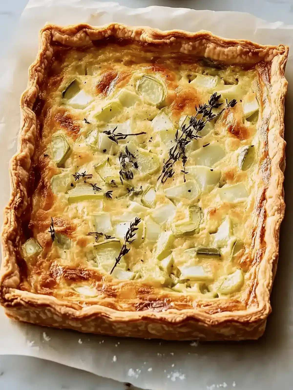 Delicious Leek Tart with Gruyere and Onions to Impress Friends 3 Leek Tart with Gruyere and Onions