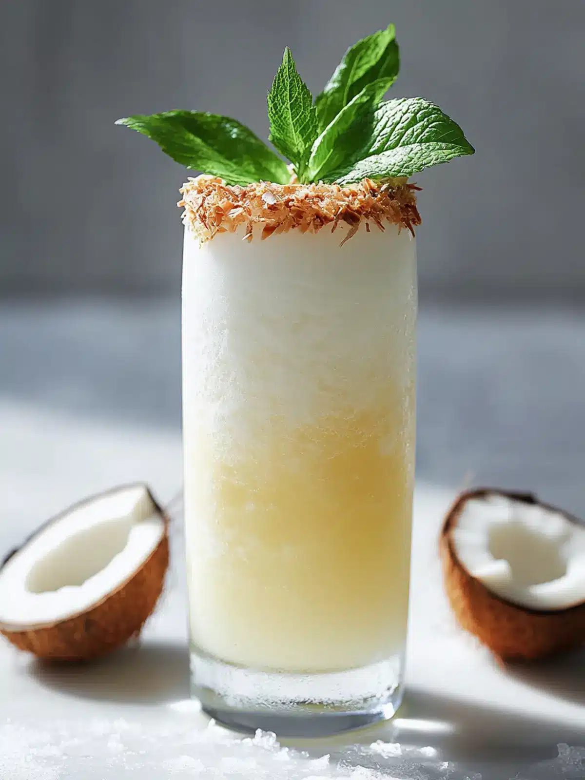 Coconut Kiss Mocktail: Your Tropical Escape in a Glass 2 Coconut Kiss mocktail