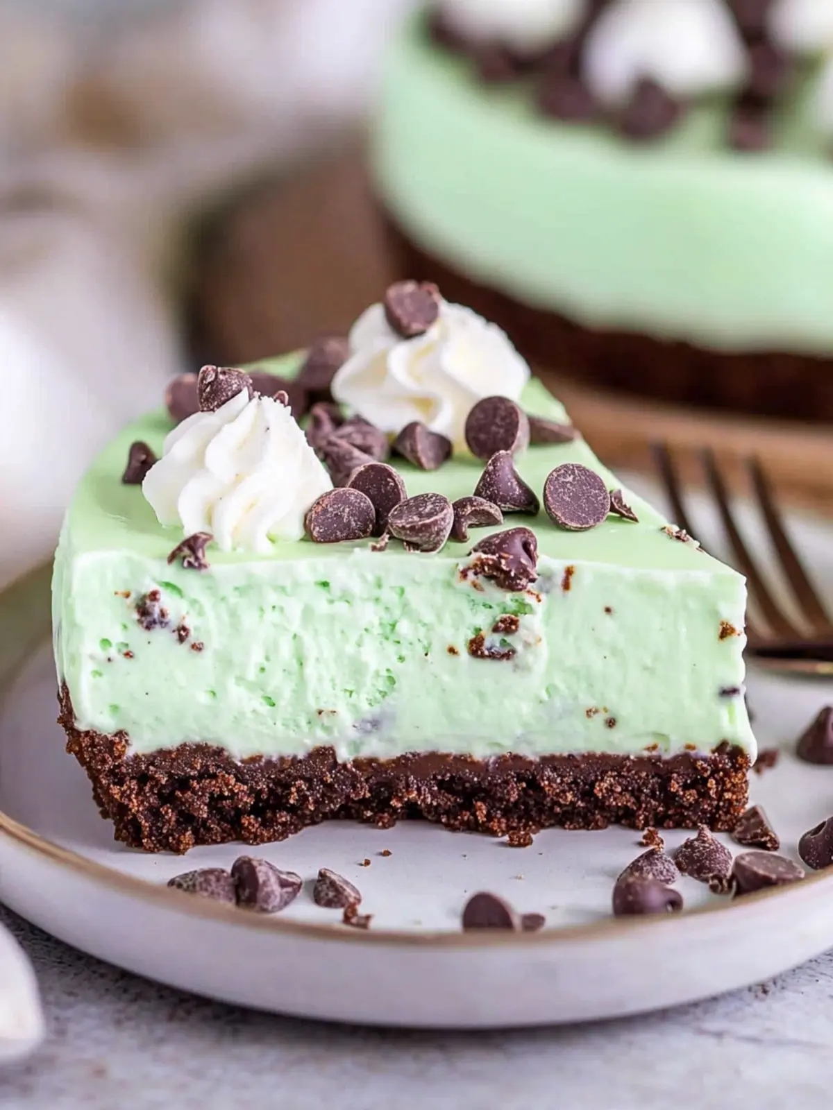 No-Bake Mint Chocolate Chip Cheesecake That Wows Every Bite 2 No-Bake Mint Chocolate Chip Cheesecake