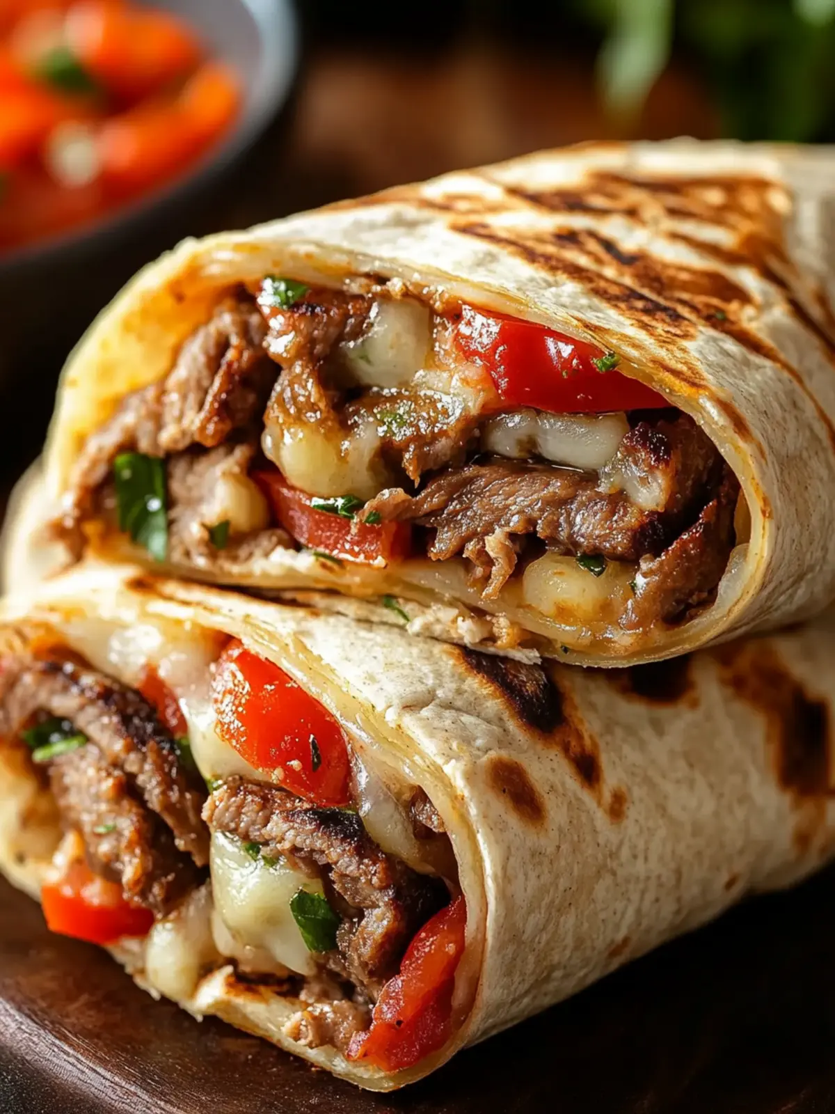 Crispy Philly Cheesesteak Grilled Wraps for Ultimate Flavor 4 Crispy Philly Cheesesteak Grilled Wraps