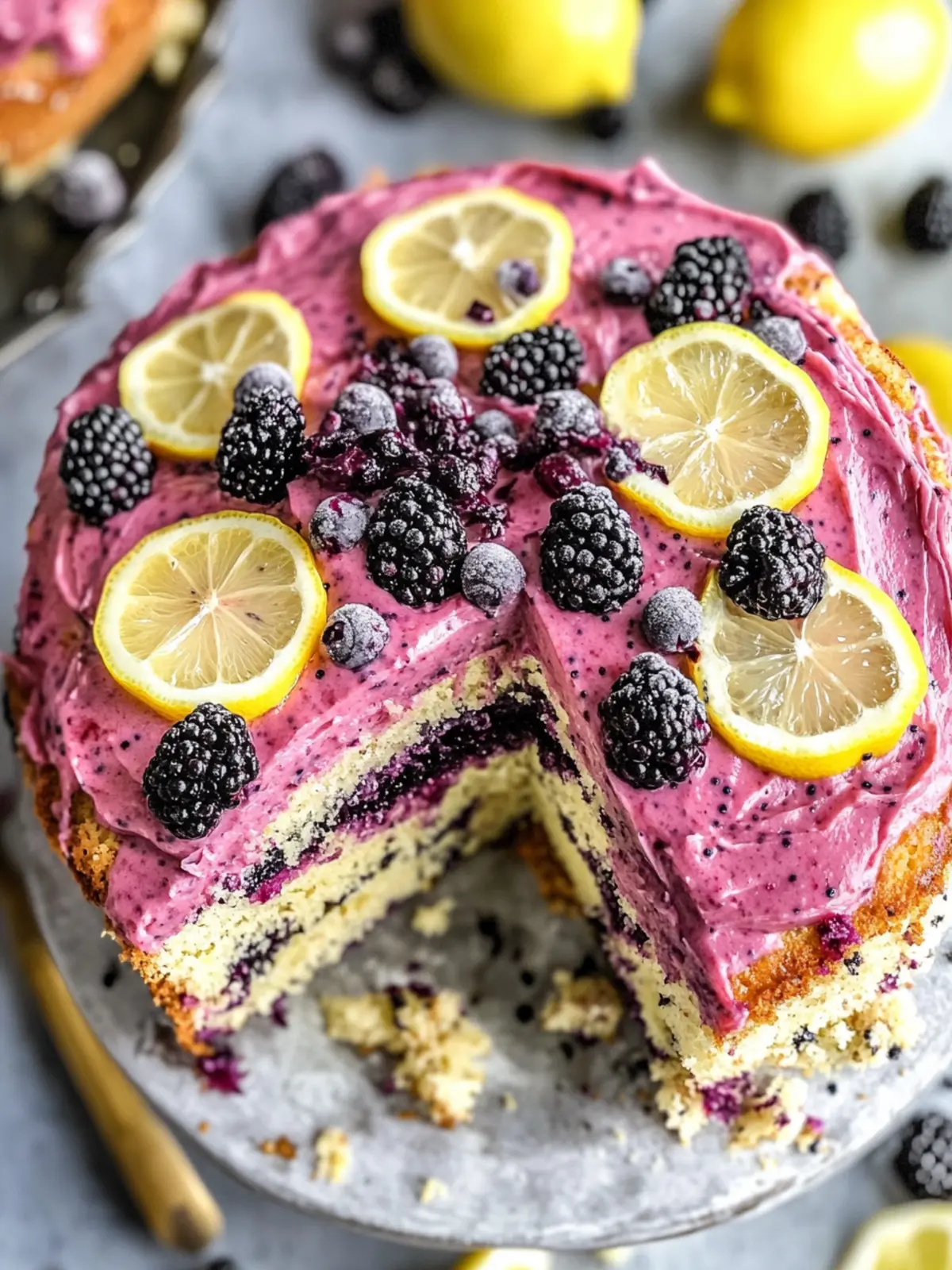 Gluten Free Lemon Poppy Seed Blackberry Cake You'll Love 2 Gluten Free Lemon Poppy Seed Blackberry Cake