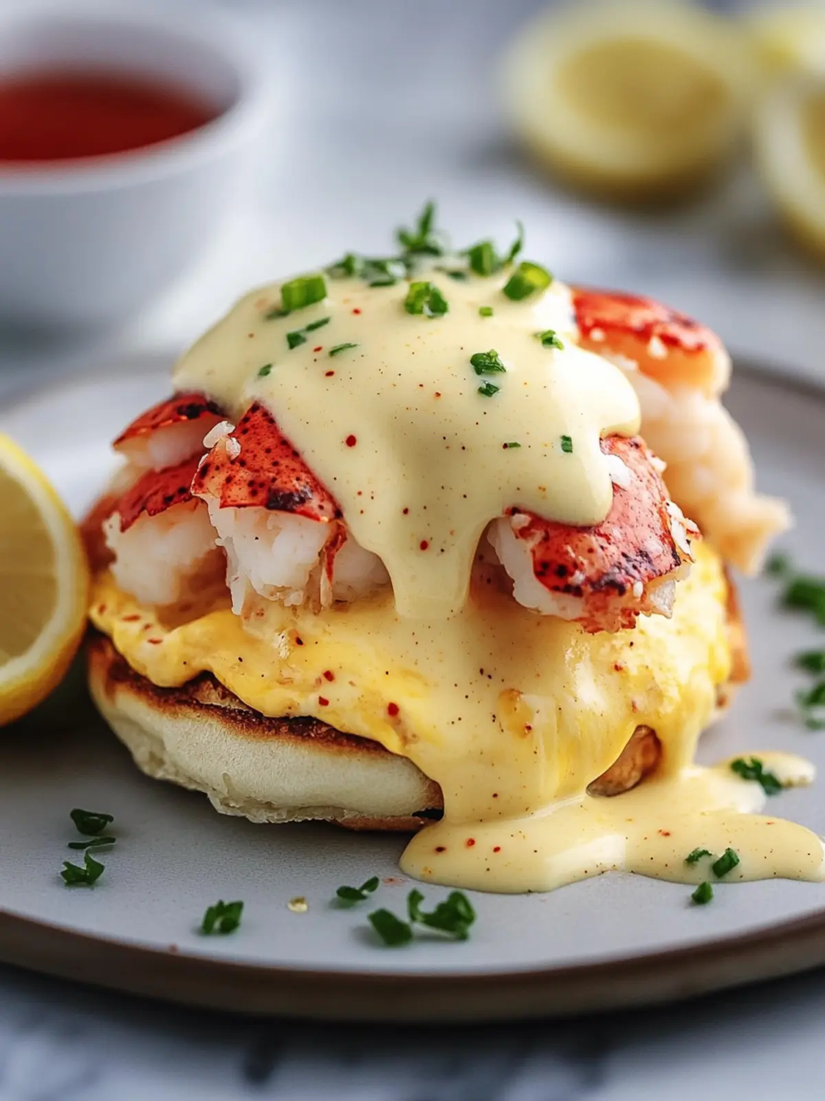 Indulge in Bay Lobster Eggs Benedict with Cajun Hollandaise Recipe 3 Bay Lobster Eggs Benedict with Cajun Hollandaise Recipe