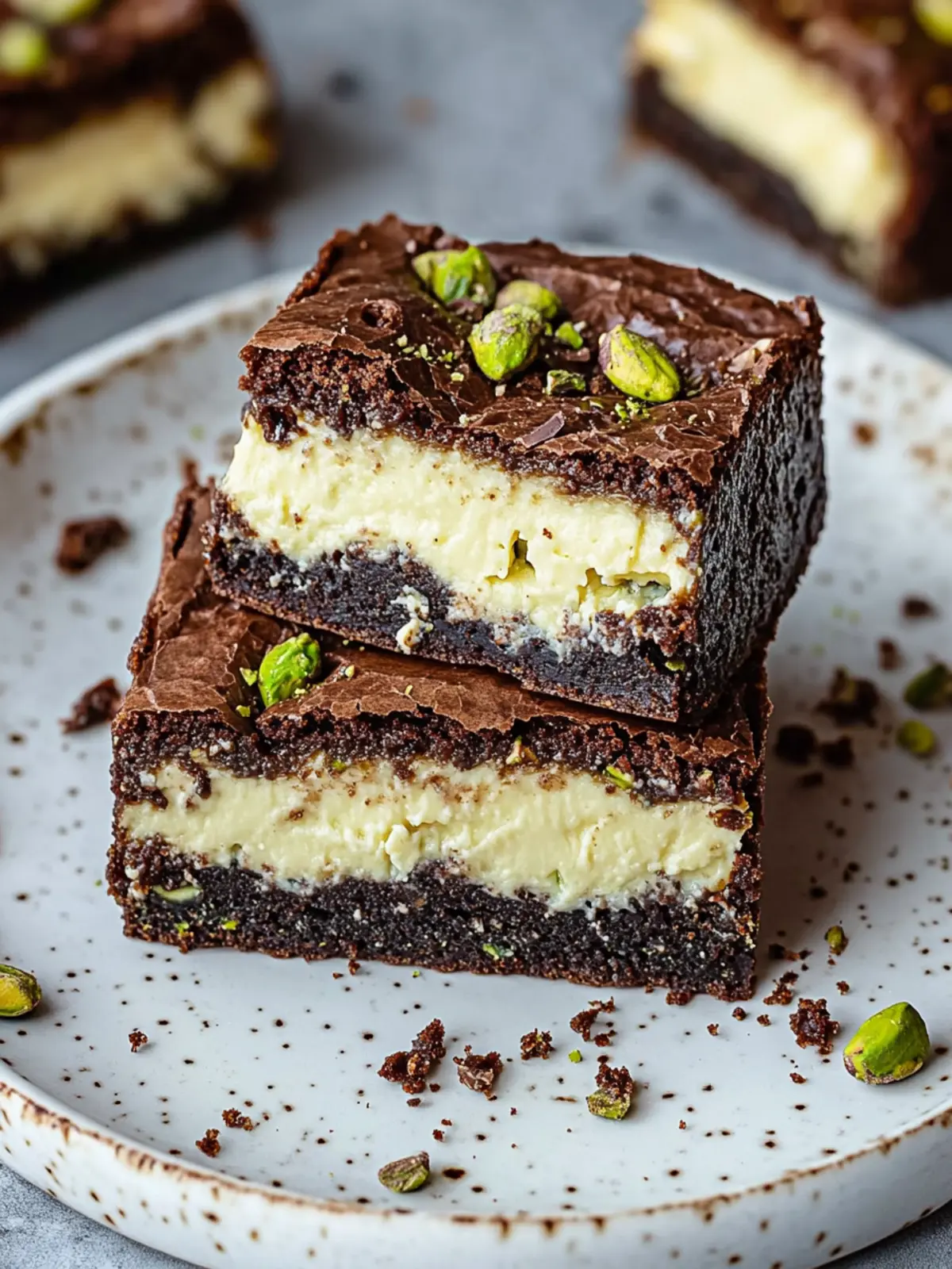 Irresistible Pistachio Cheesecake Brownies to Indulge In 4 Pistachio Cheesecake Brownies