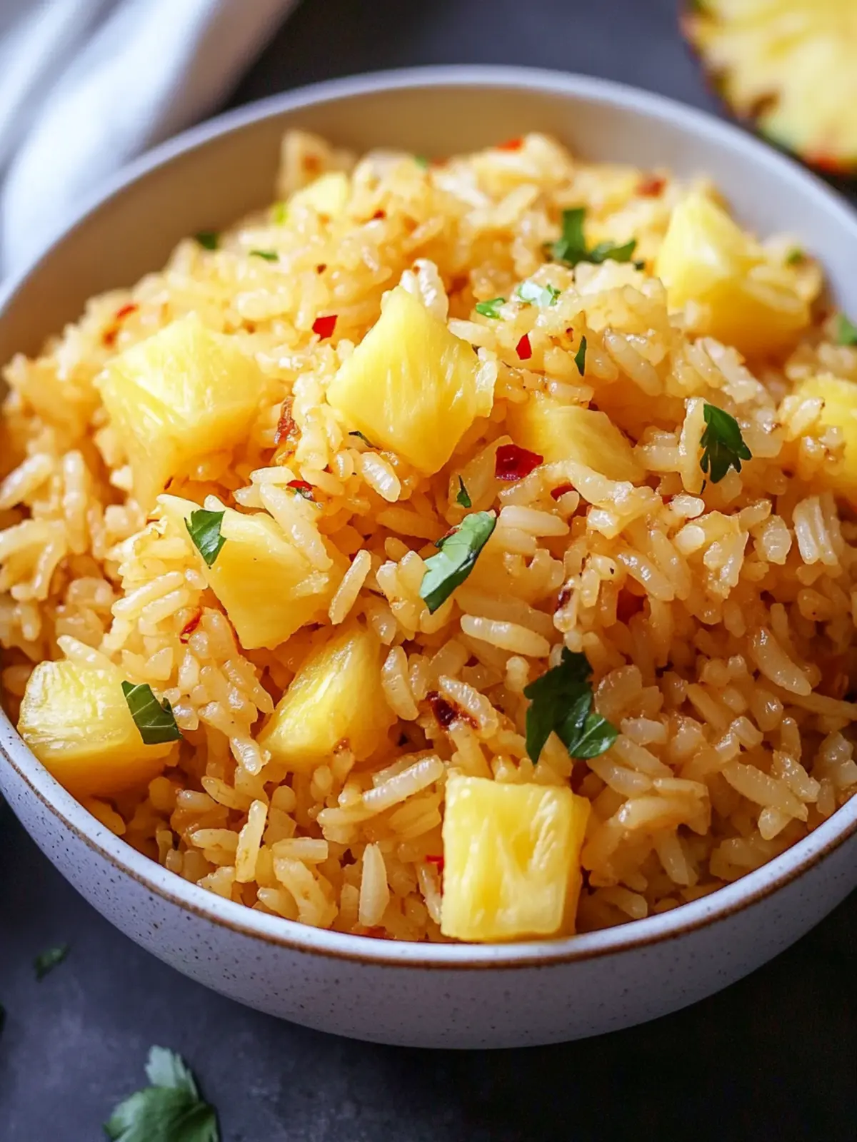 Vibrant Pineapple Rice: Quick, Sweet, and Spicy Delight! 4 Pineapple Rice