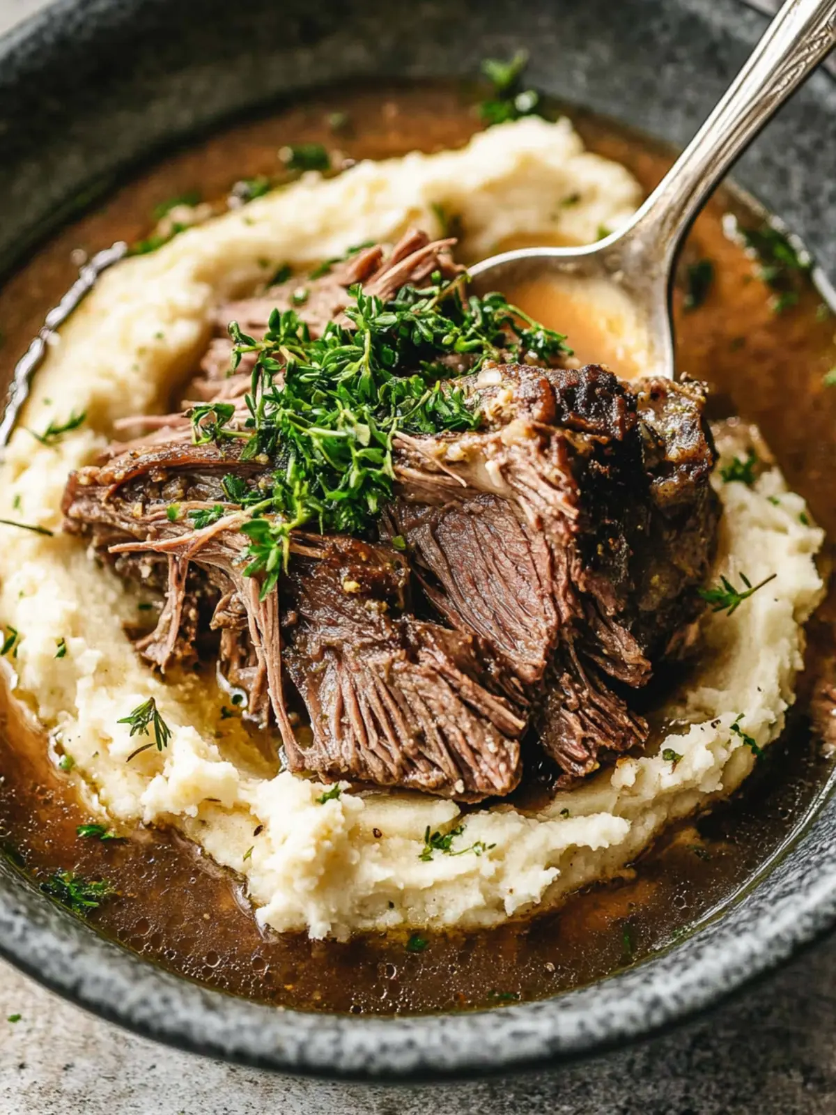 Keto Pot Roast with Ranch Seasoning & Creamy Cauliflower Mash 3 Keto Pot Roast with Ranch Seasoning and Mashed Cauliflower