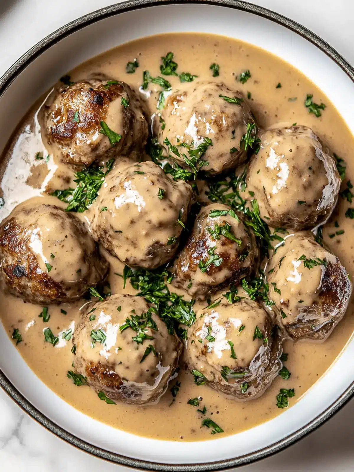Savory Keto Swedish Meatballs in Creamy Gravy Delight 3 Keto Swedish Meatballs