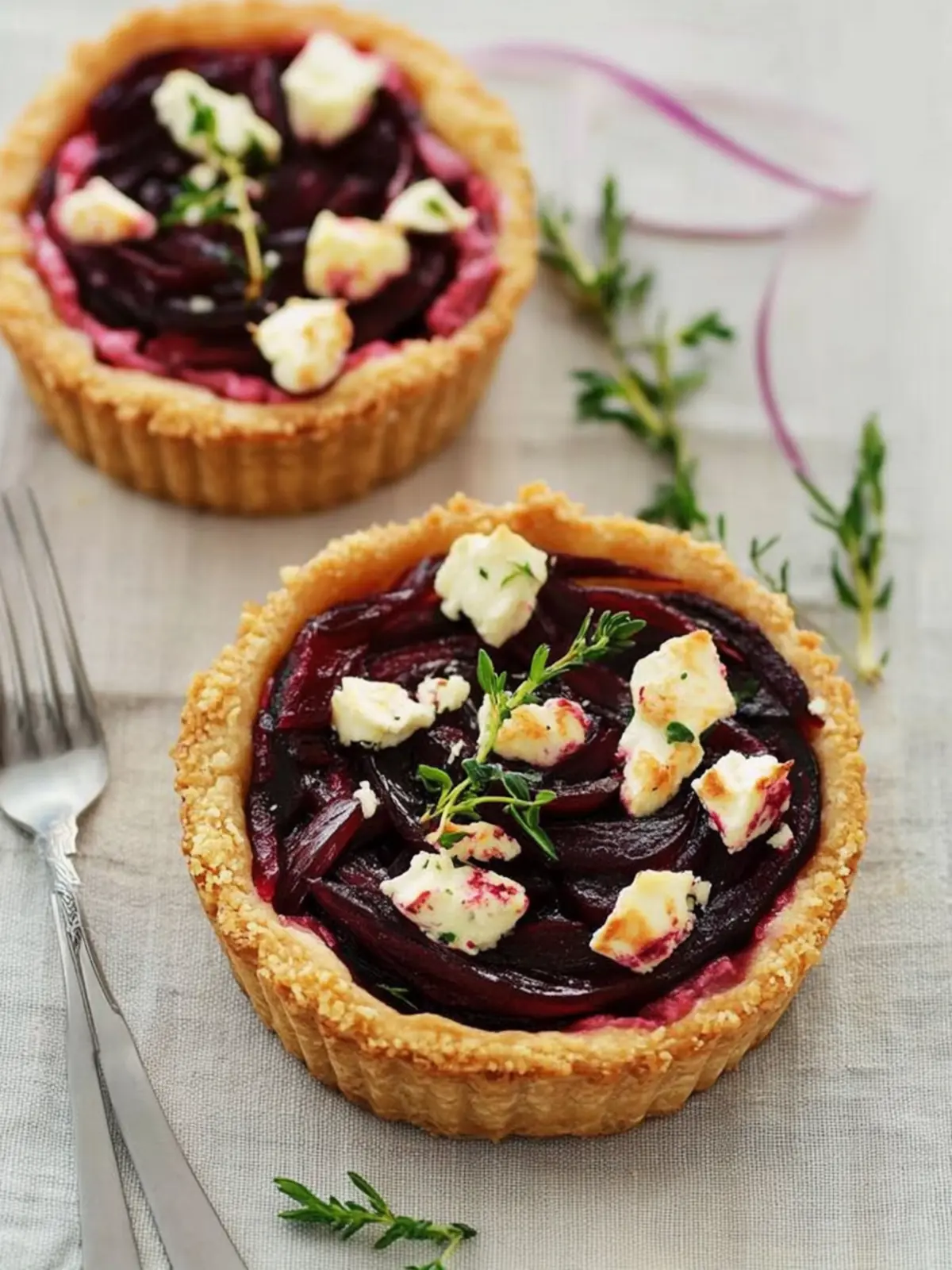 Savory Caramelized Onion, Beetroot & Feta Tart for Easy Entertaining 4 Caramelized Onion, Beetroot & Feta Tart