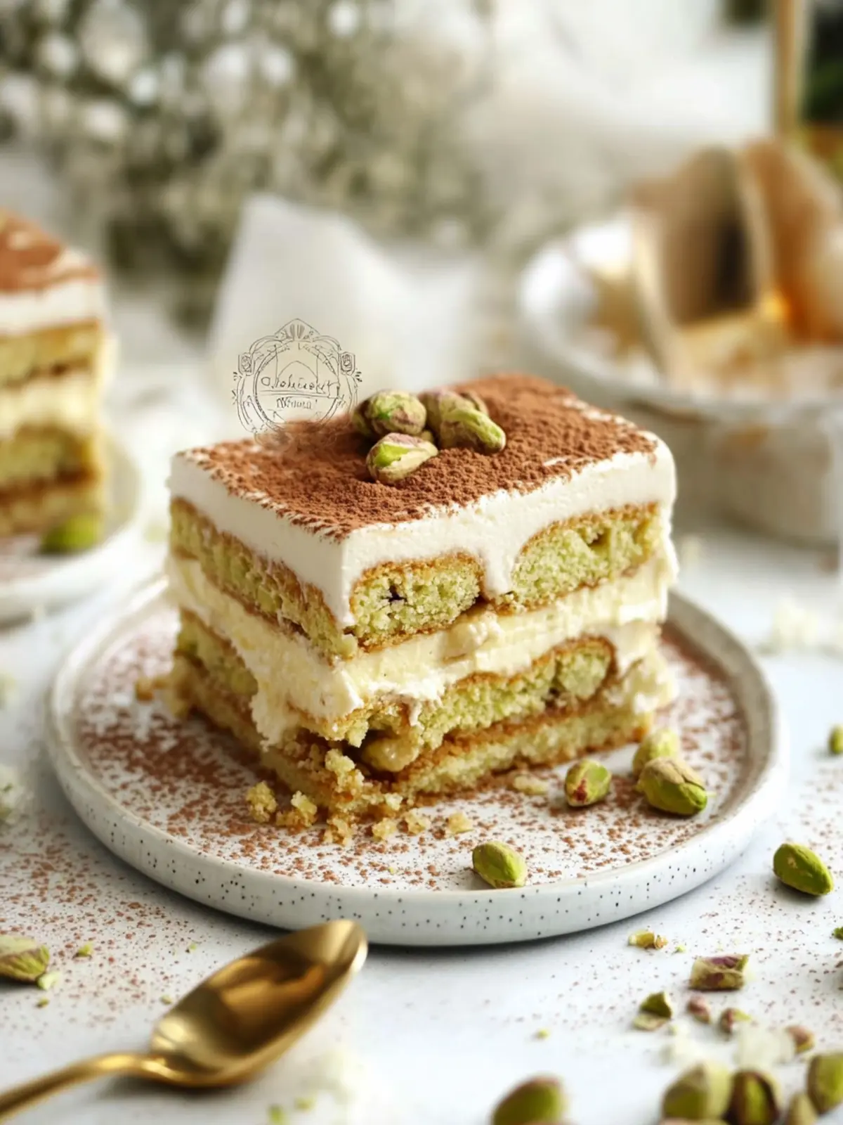 Creamy Vegan Pistachio Tiramisu for a Sweet, Guilt-Free Treat 2 Vegan Pistachio Tiramisu