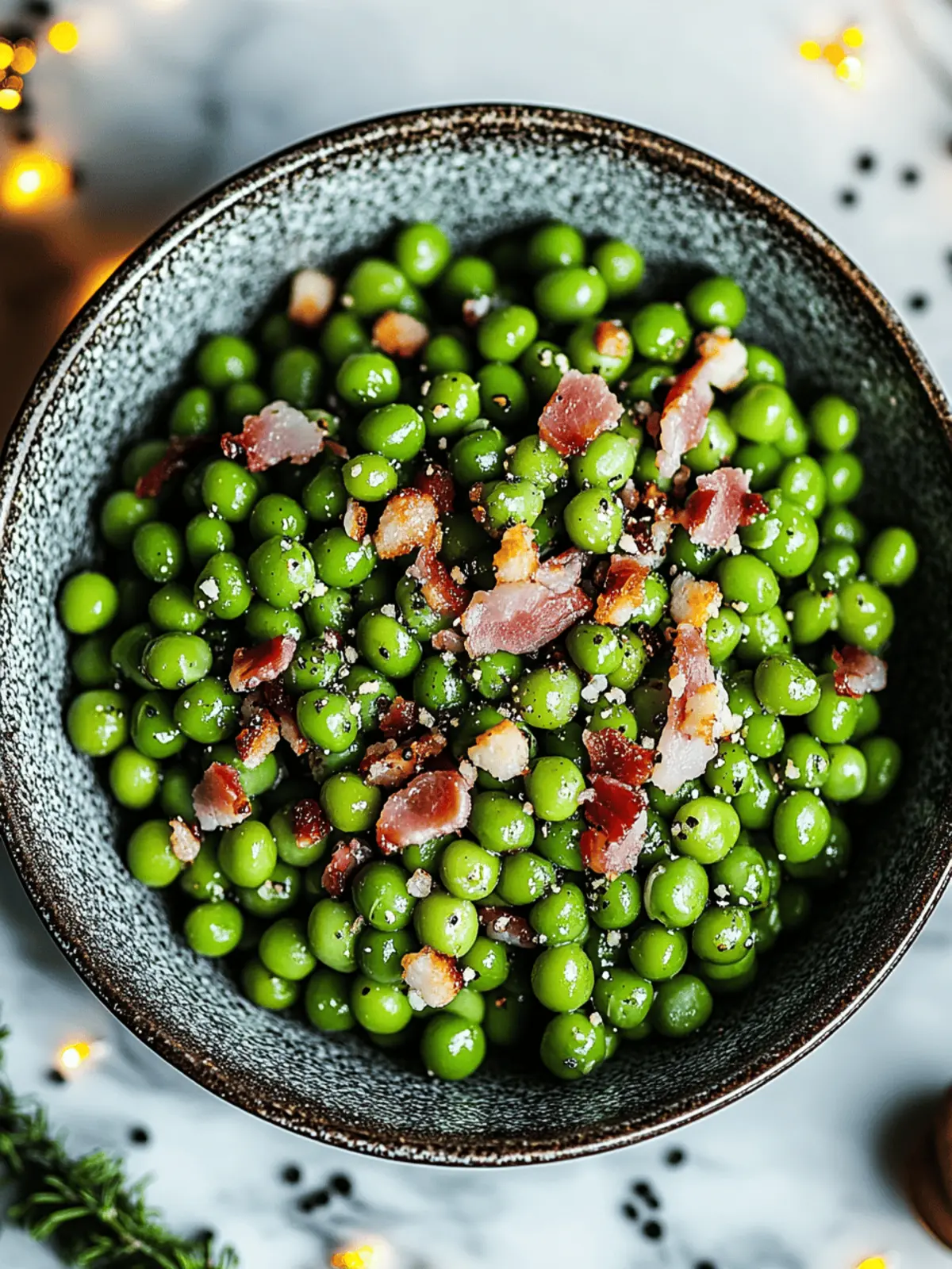 Peas with Pancetta: A Savory 5-Minute Delight 4 Peas with Pancetta