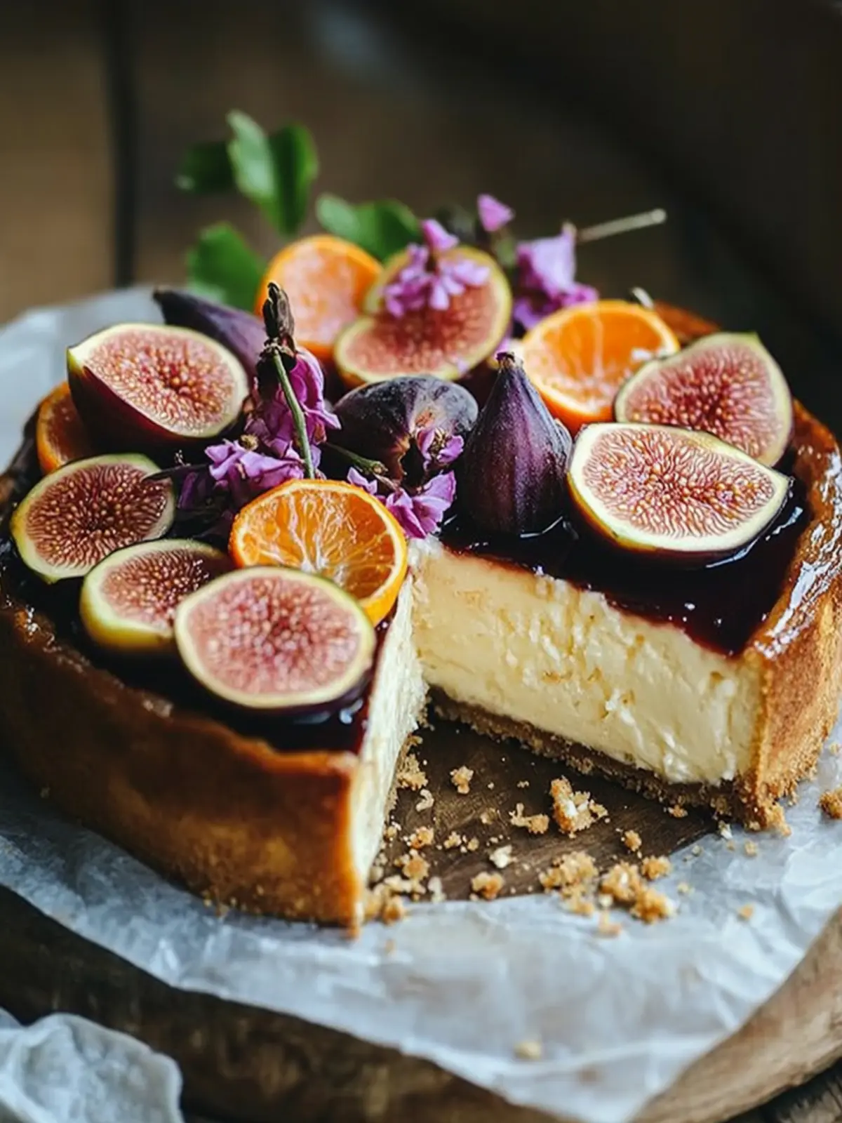Delightful Fig and Orange Goat s Cheese Cake Recipe 4 Fig and orange goat s cheese cake