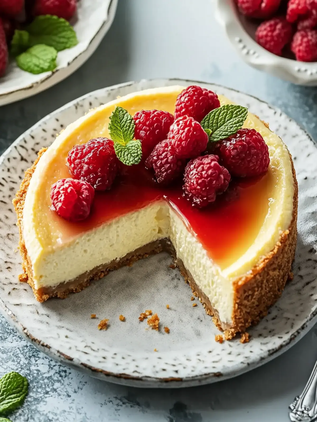 Classic New York Style Cheesecake: Indulge in Pure Joy 4 Classic New York Style Cheesecake