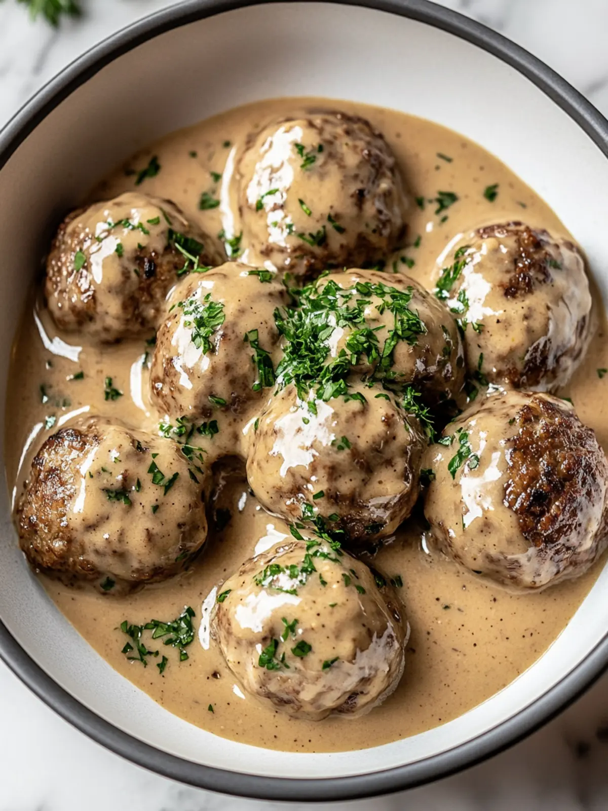 Savory Keto Swedish Meatballs in Creamy Gravy Delight 2 Keto Swedish Meatballs
