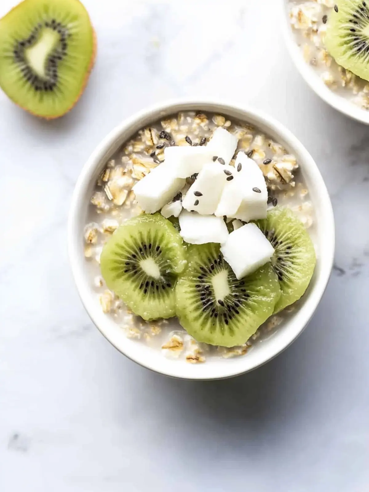Savory Kiwi Coconut Overnight Oats to Kickstart Your Day 4 Kiwi Coconut Overnight Oats