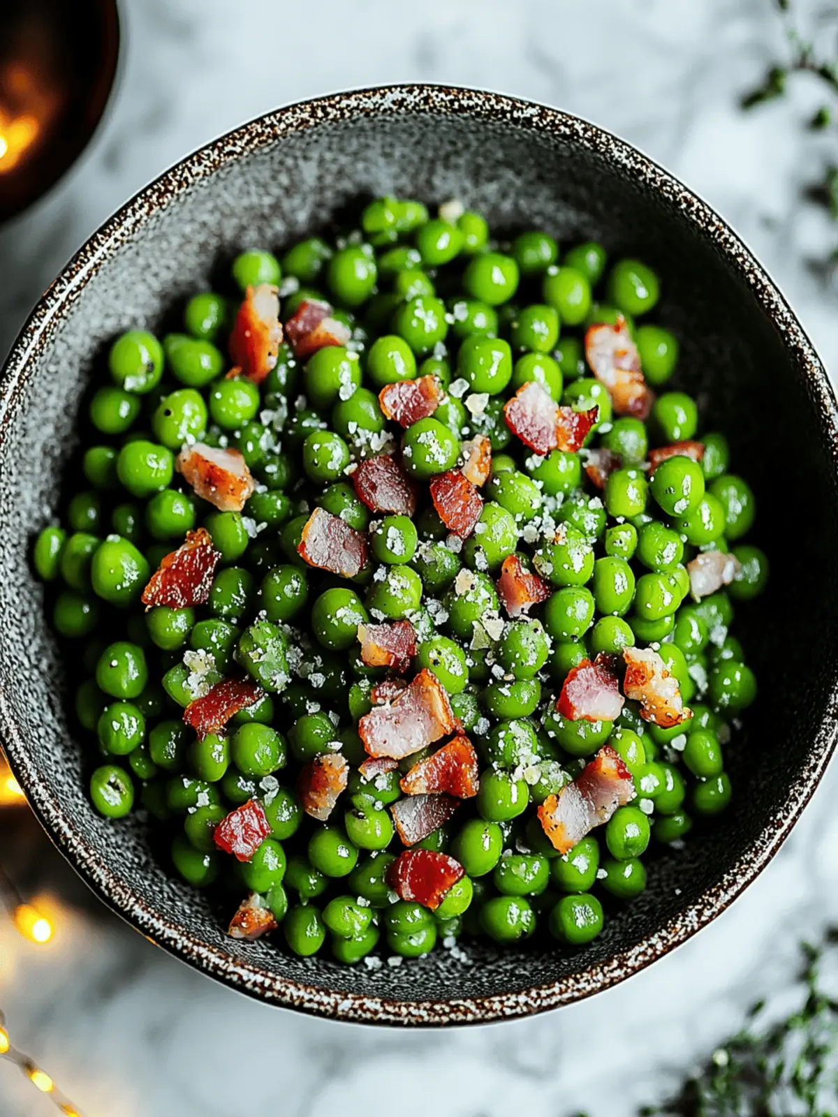 Peas with Pancetta: A Savory 5-Minute Delight 2 Peas with Pancetta