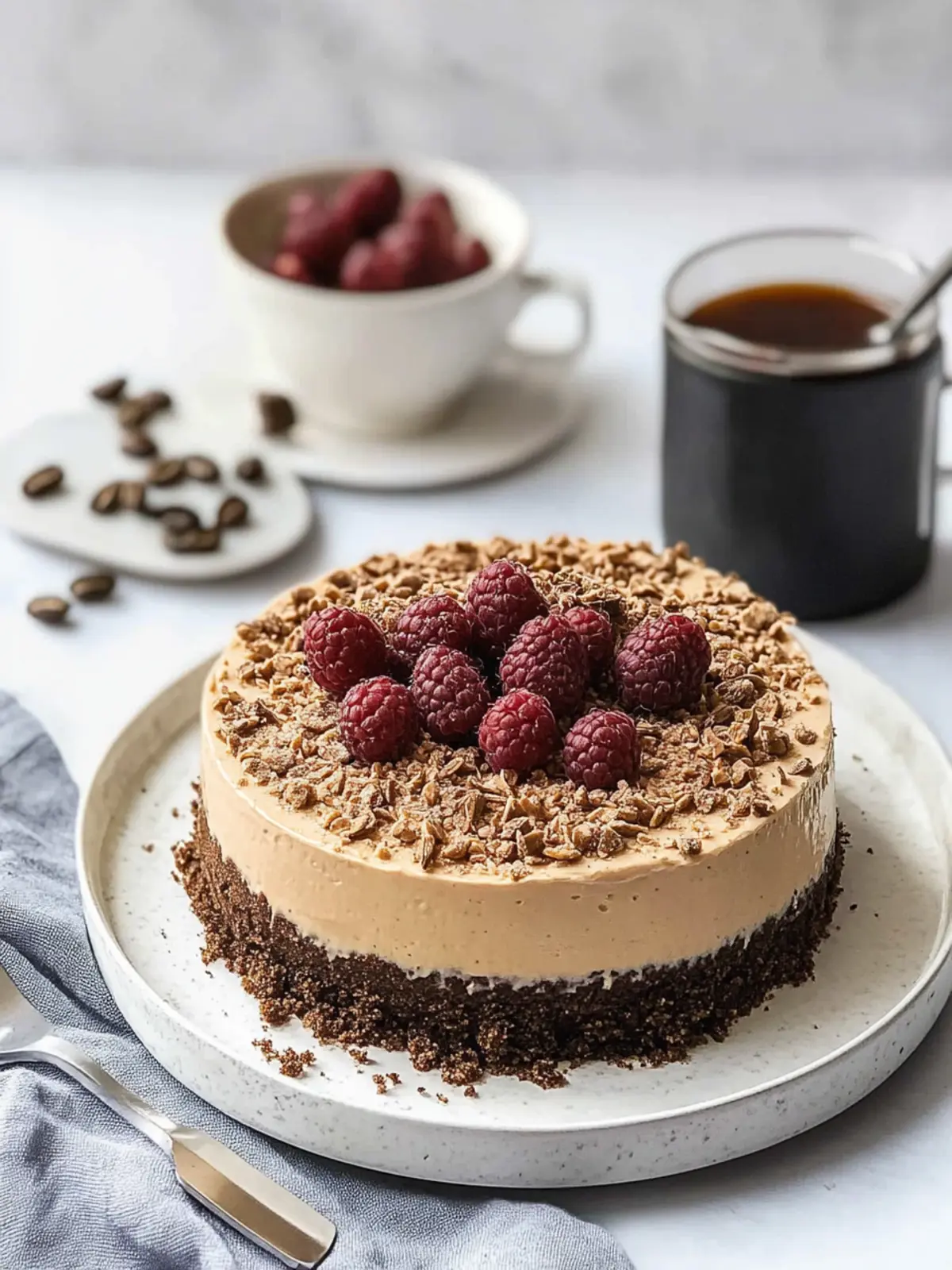 Irresistible Coffee Cheesecake with Decadent Chocolate Ganache 2 Coffee Cheesecake