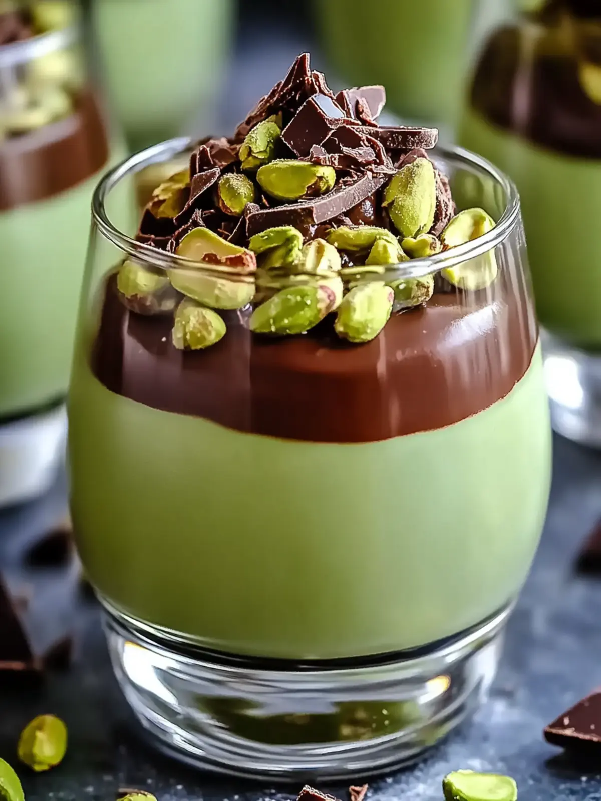 Pistachio Mousse with Chocolate Ganache Blissful Indulgence 2 Pistachio Mousse with Chocolate Ganache